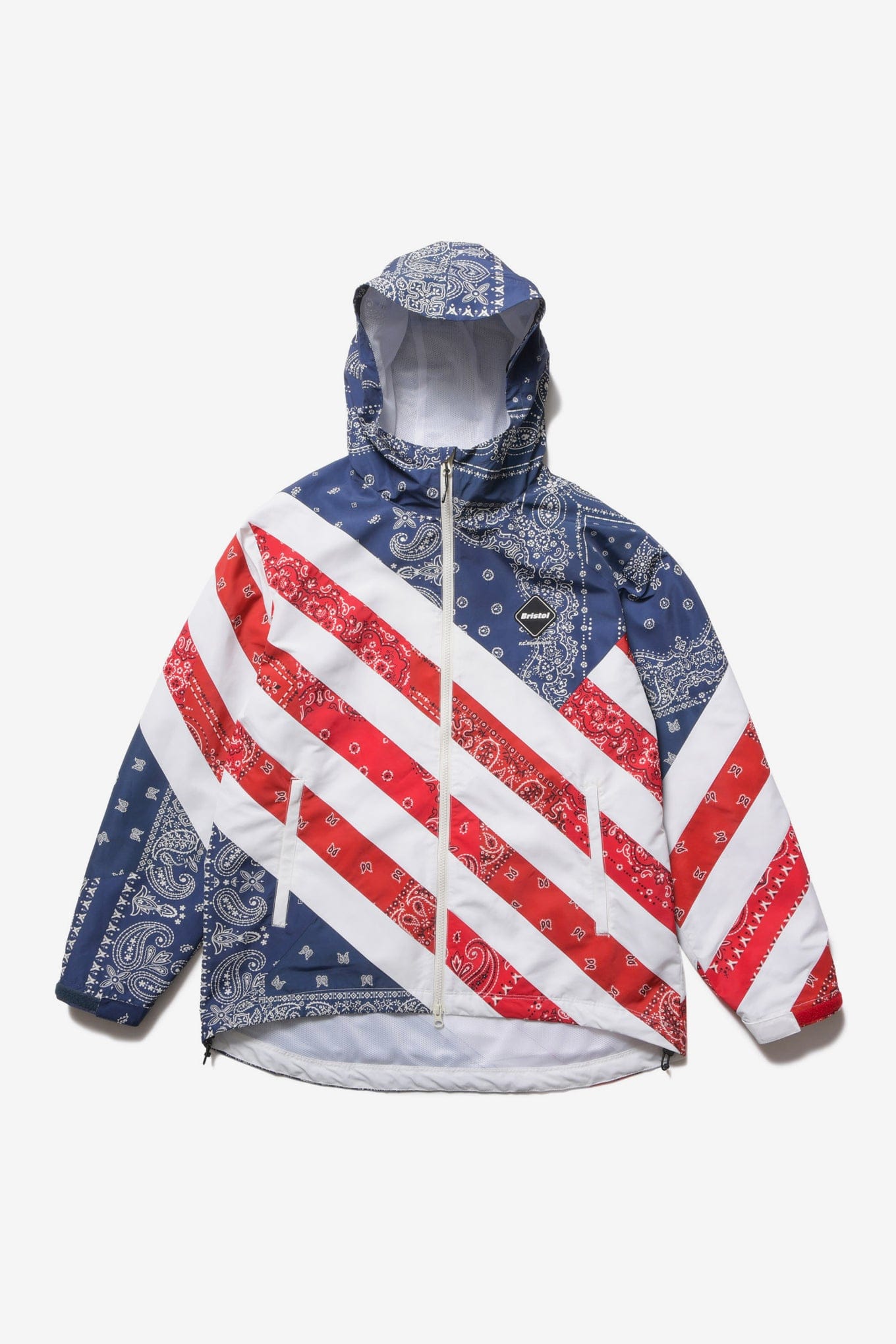 F.c.real Bristol PATCHWORK STRIPE PRACTICE JACKET