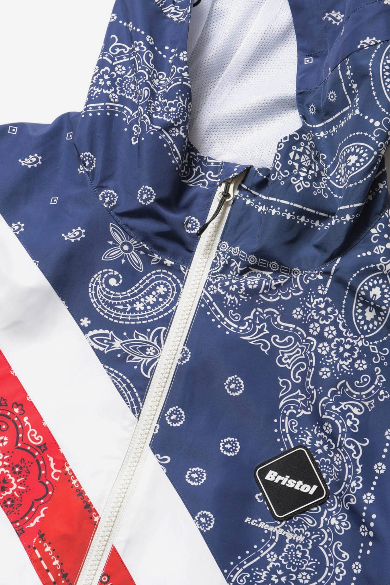 F.c.real Bristol PATCHWORK STRIPE PRACTICE JACKET
