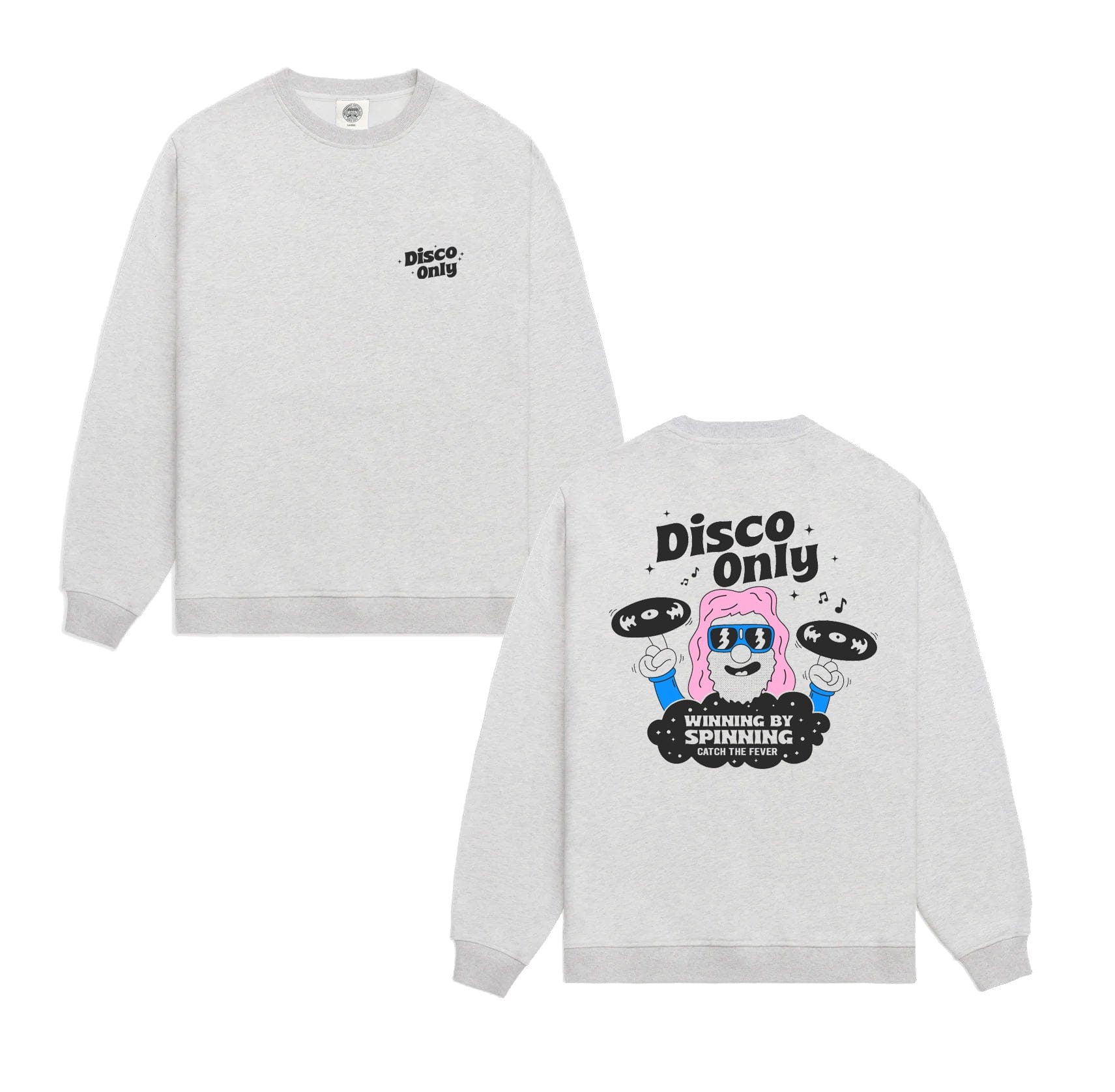 DISCO ONLY NYC Disco Sweater - Grey