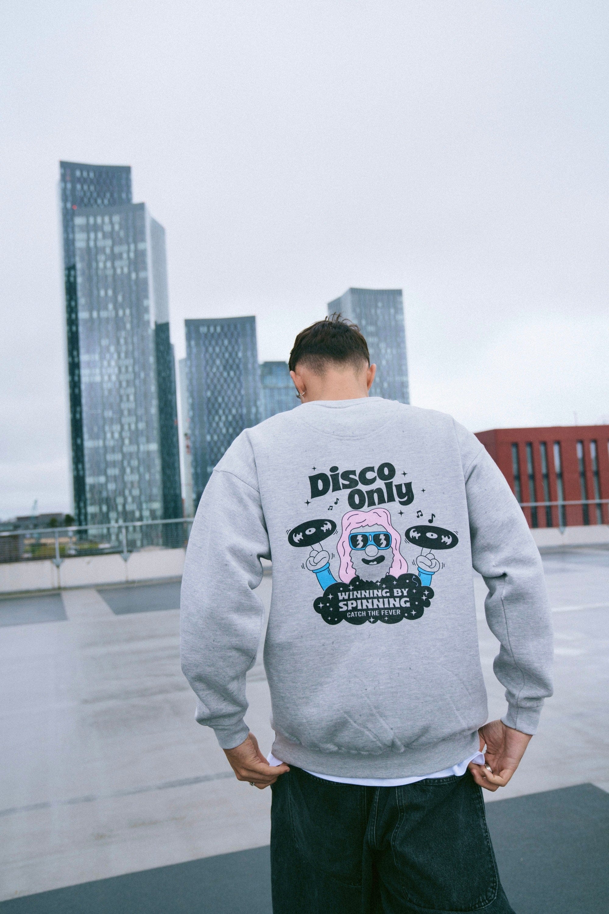 DISCO ONLY NYC Disco Sweater - Grey
