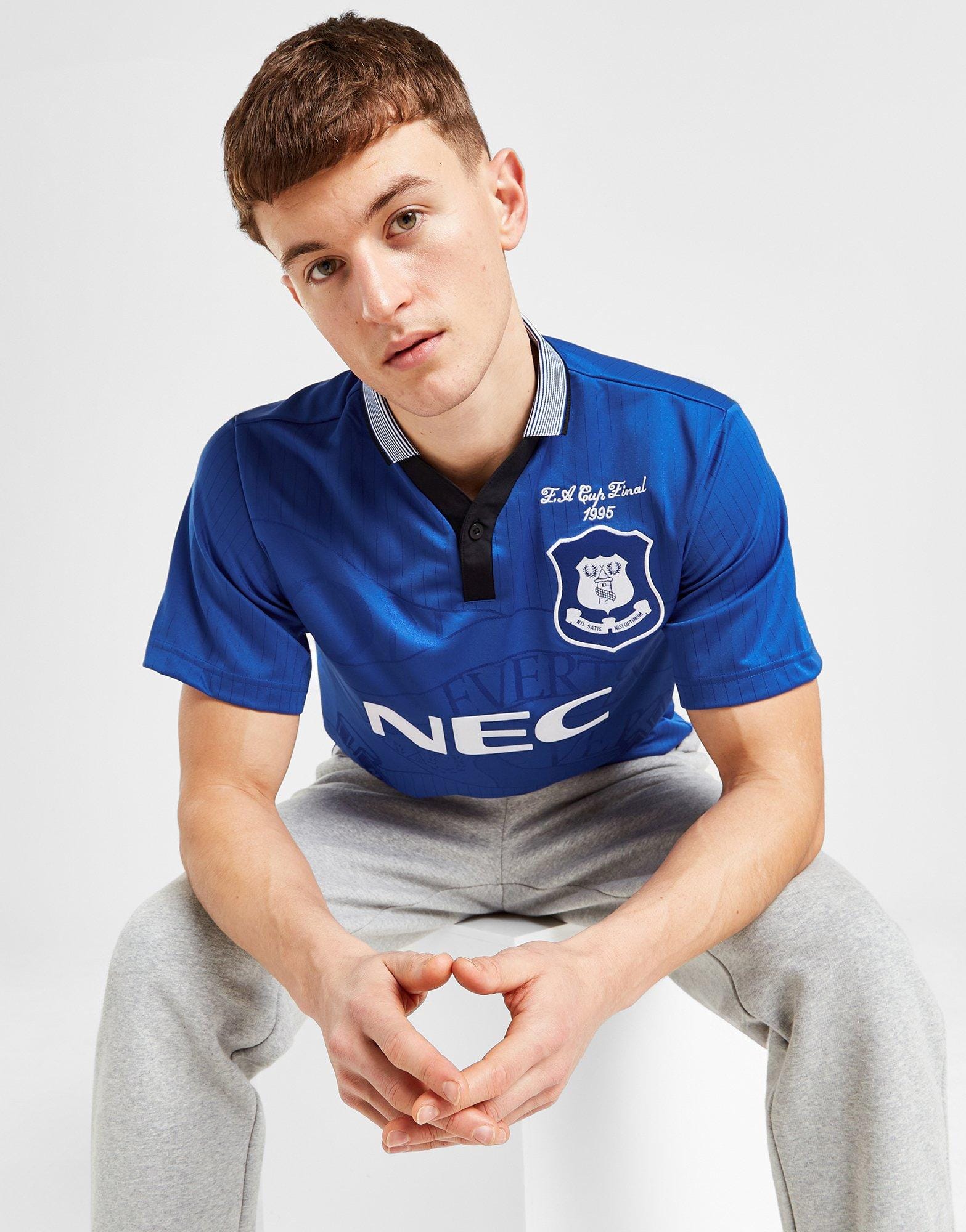 Score Draw Everton FC '95 FA Cup Winners Retro Home Shirt