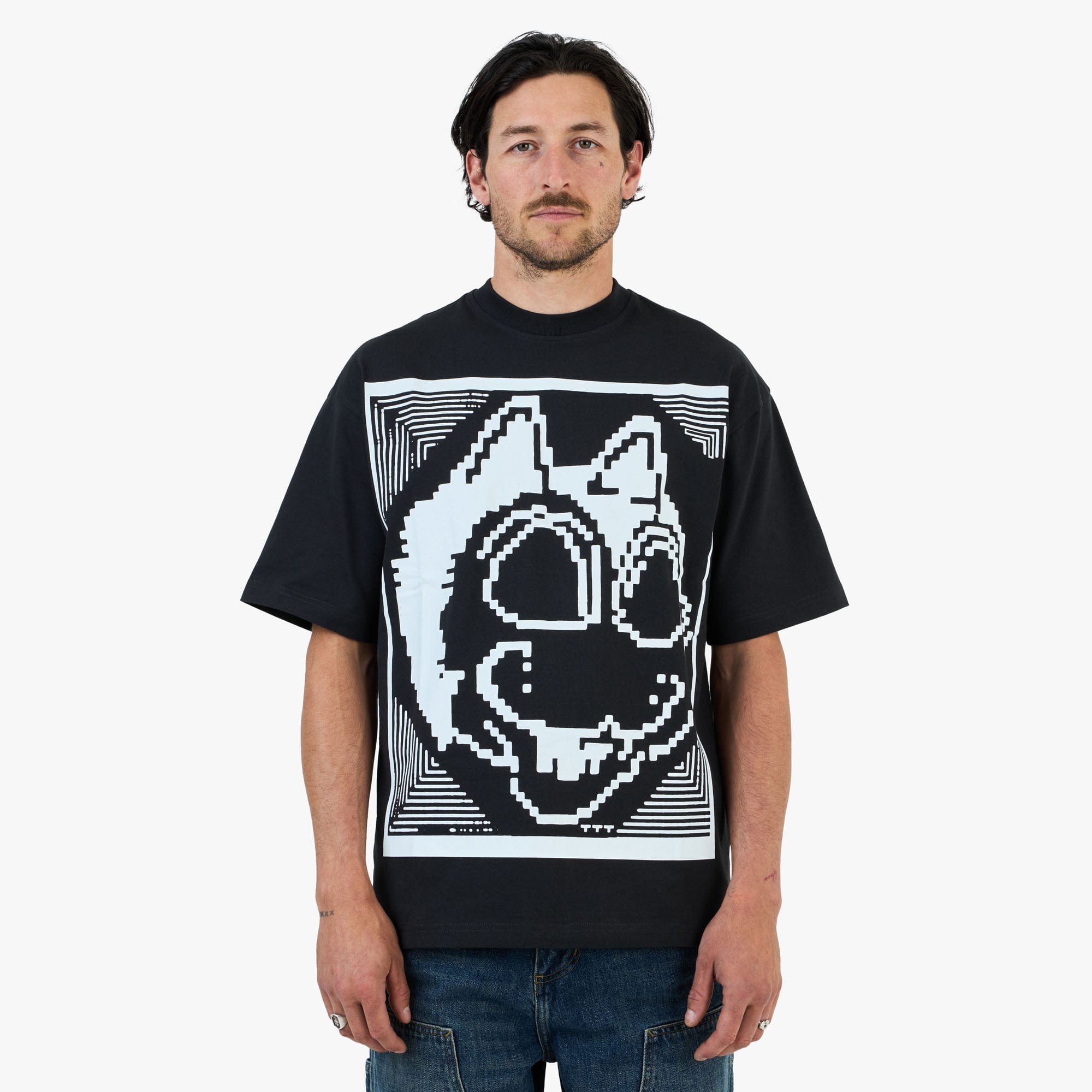 The Trilogy Tapes Digicat T - Shirt / Black