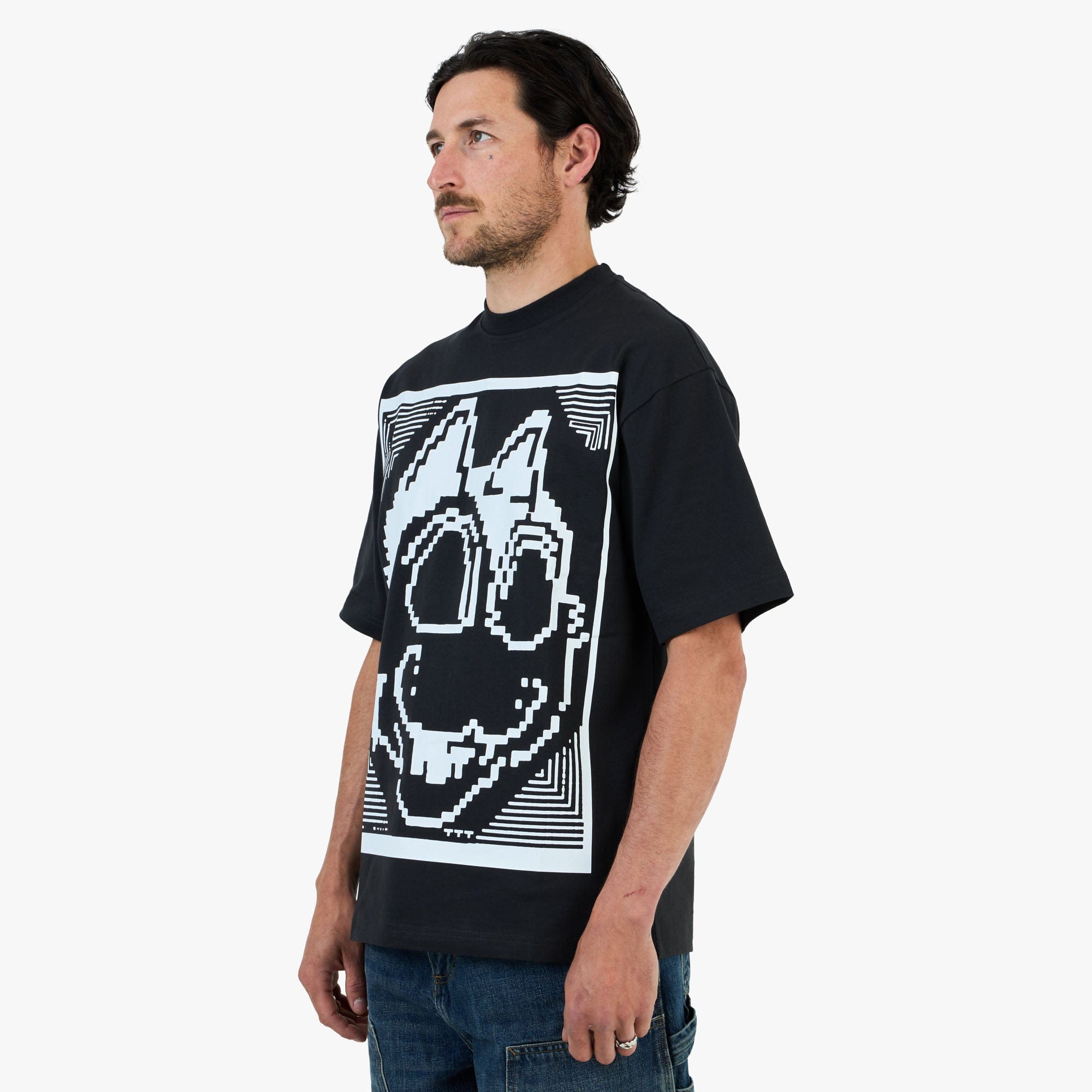 The Trilogy Tapes Digicat T - Shirt / Black