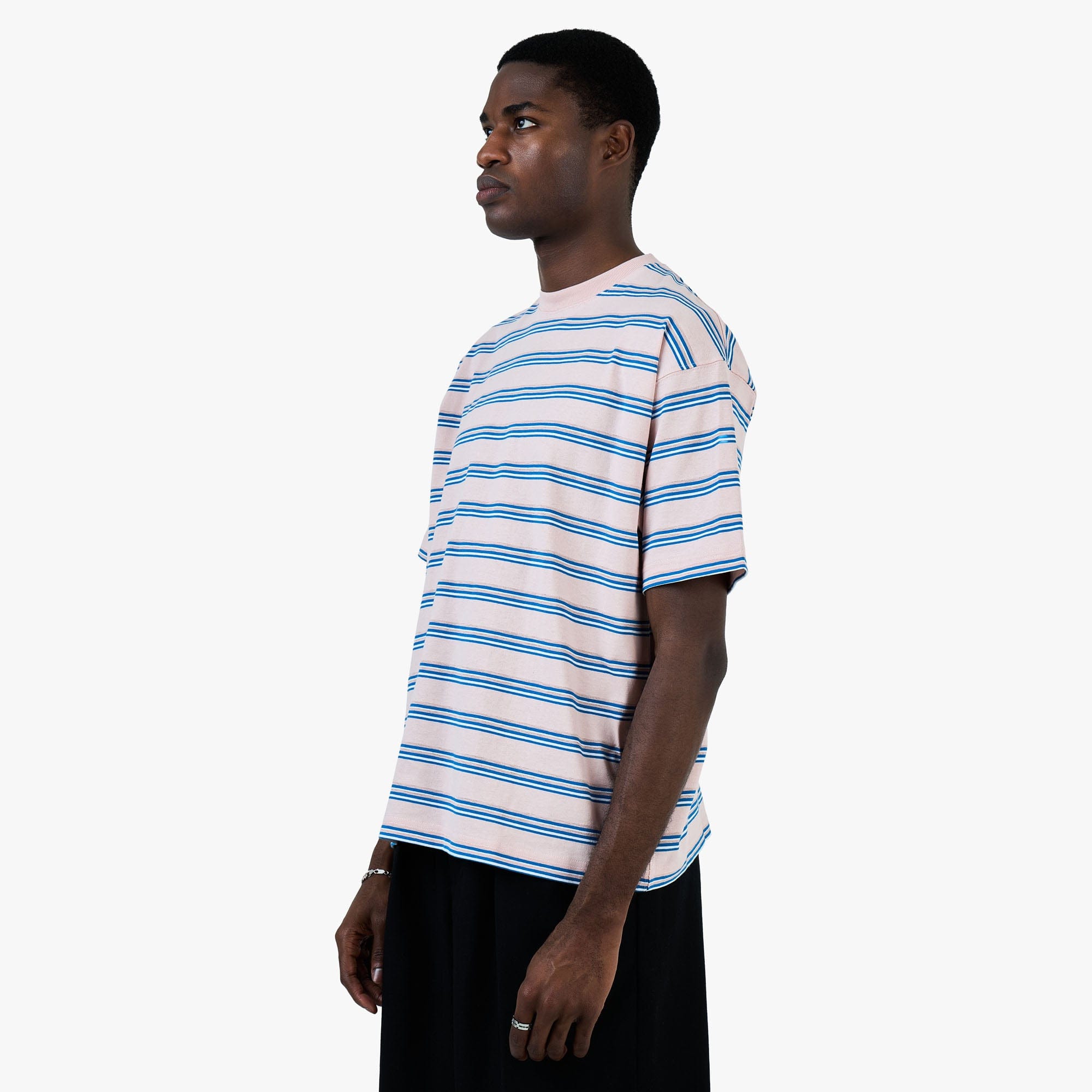 BEAMS Stripe T - Shirt / Pink