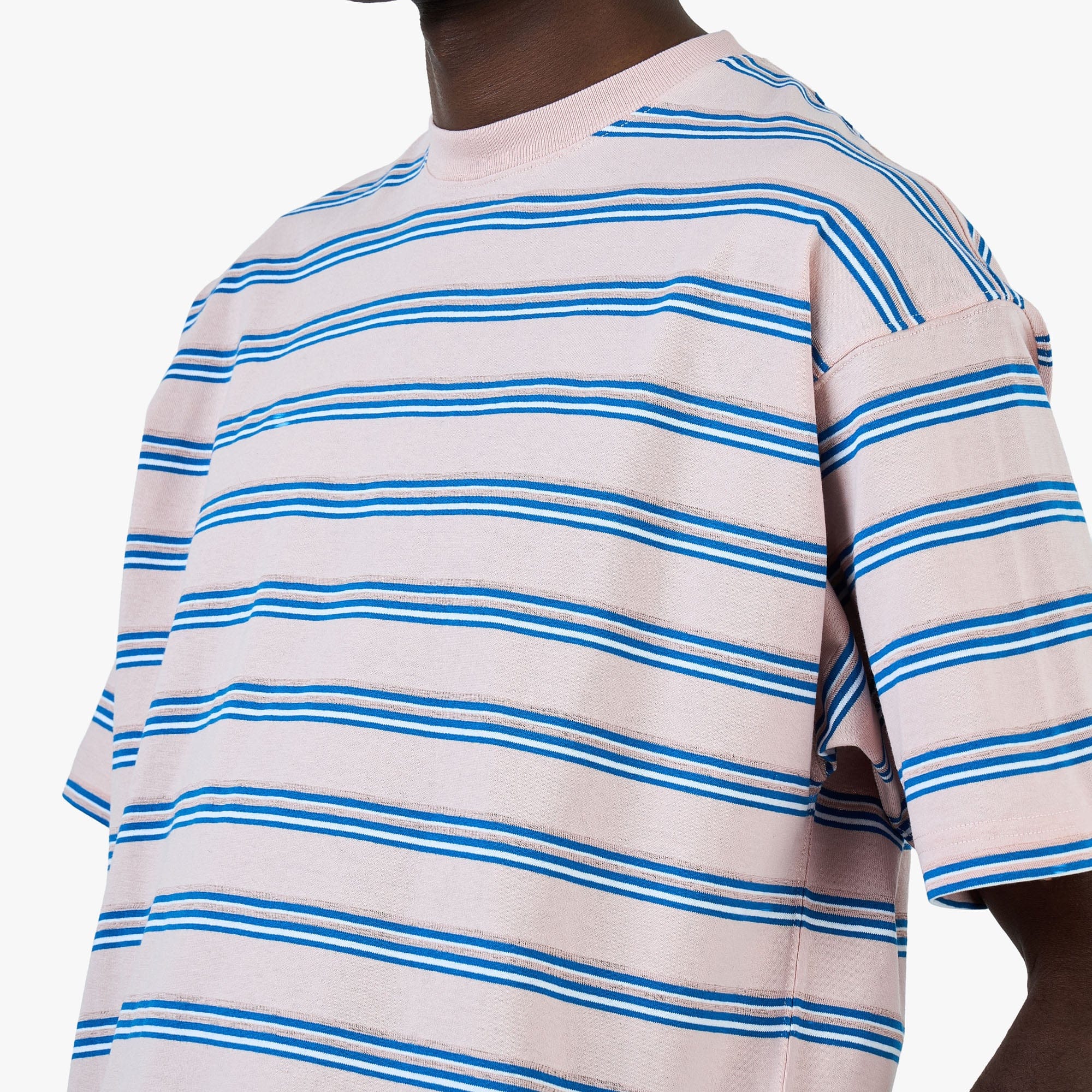 BEAMS Stripe T - Shirt / Pink