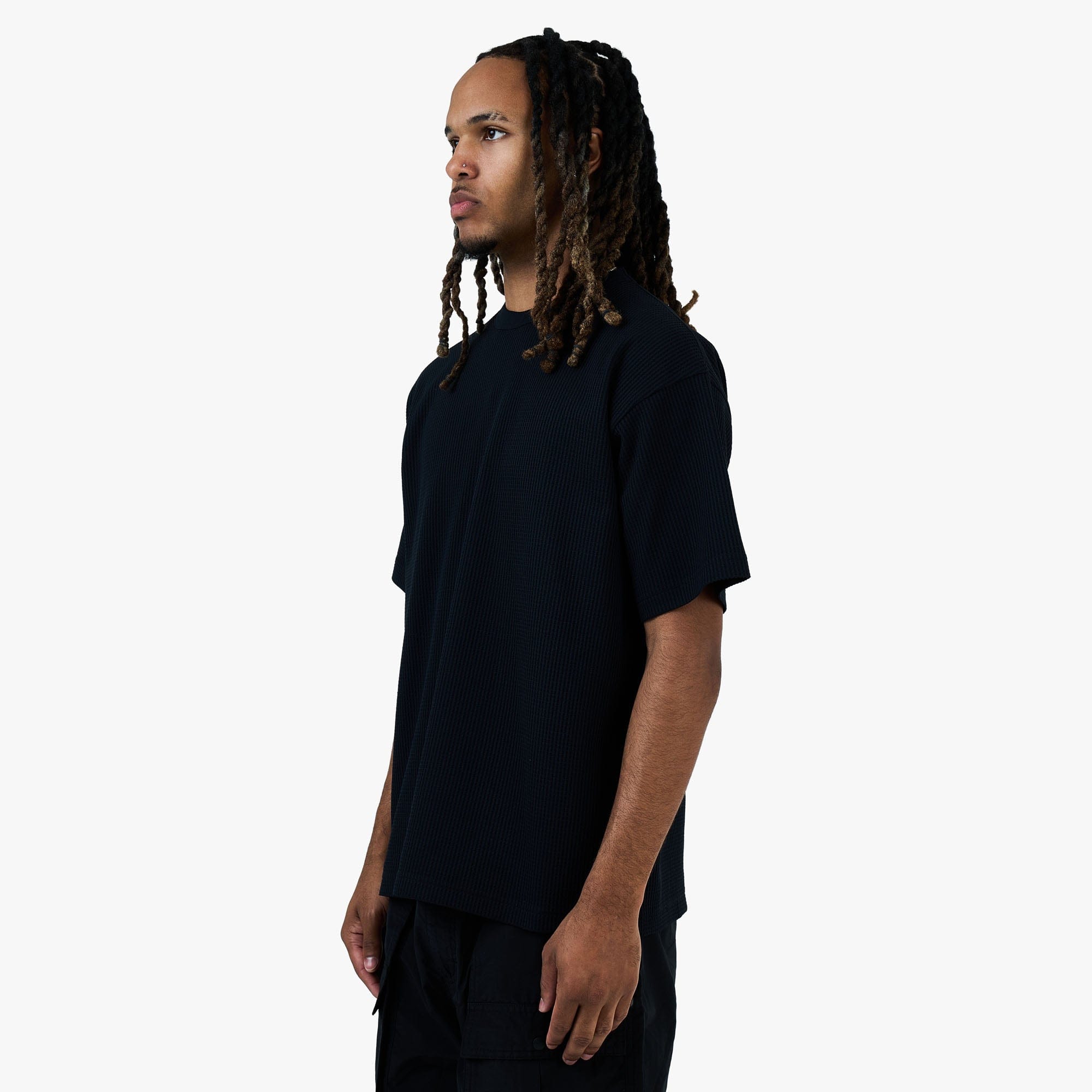 BEAMS Stretch Thermal T - Shirt / Black