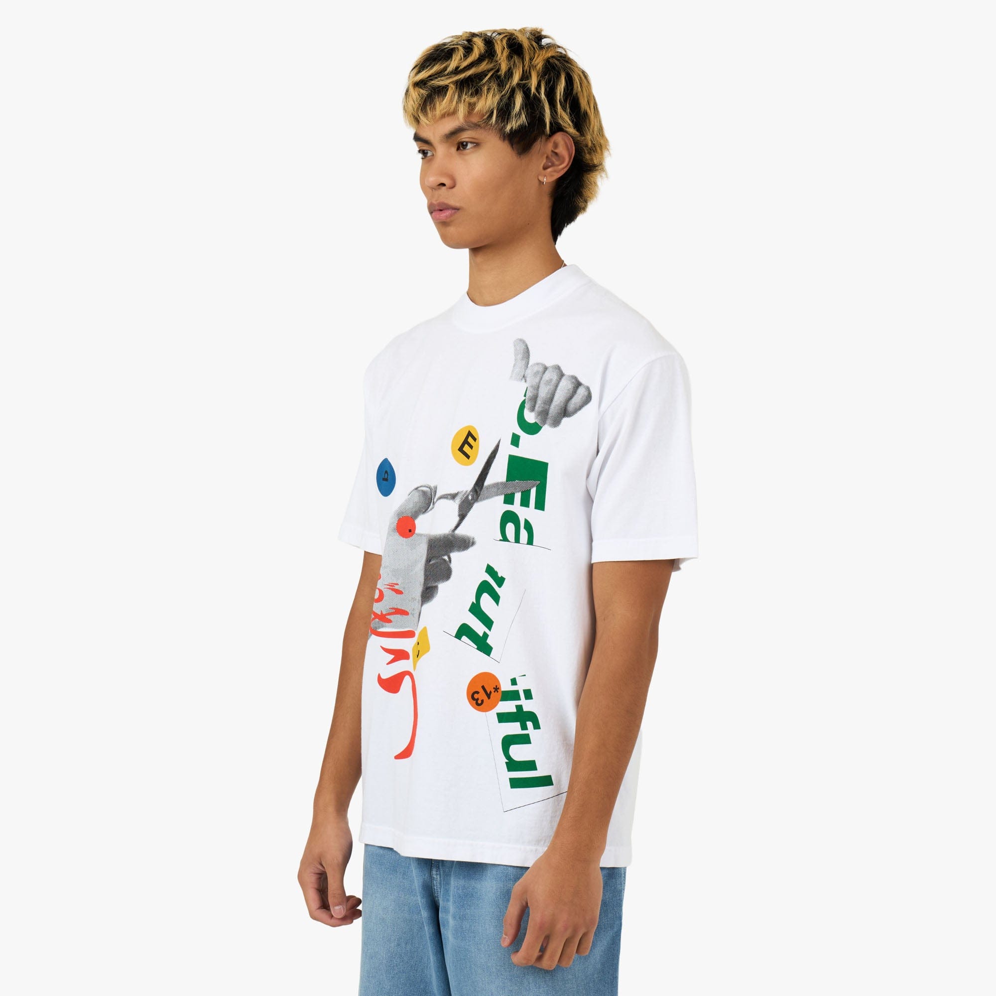 b.Eautiful Cutting T - Shirt / White