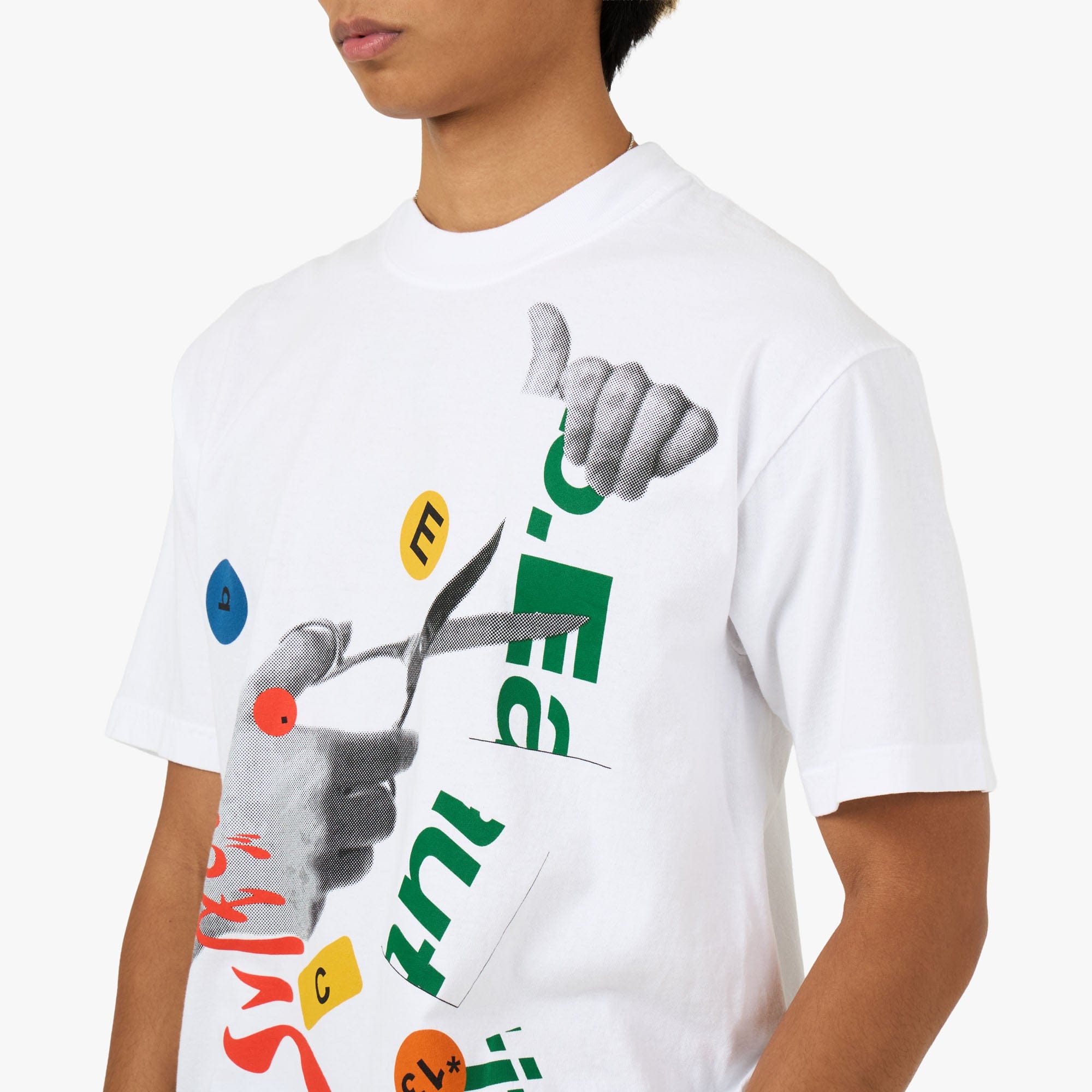 b.Eautiful Cutting T - Shirt / White