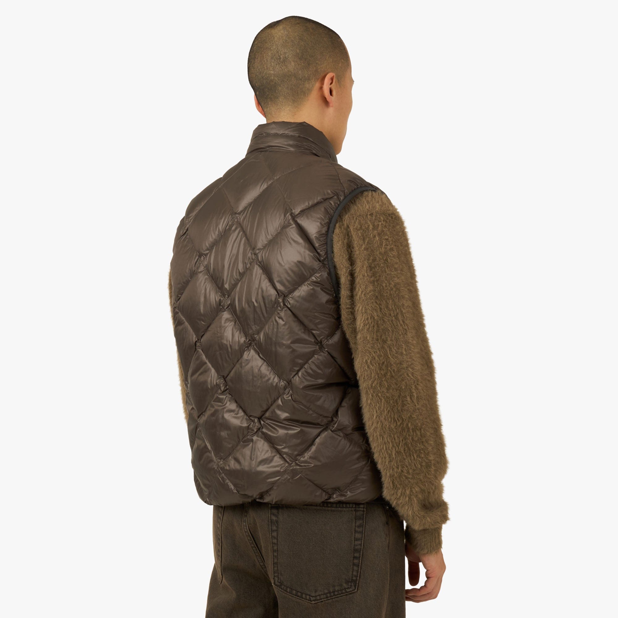 Thisisneverthat PERTEX Light Down Vest / Brown