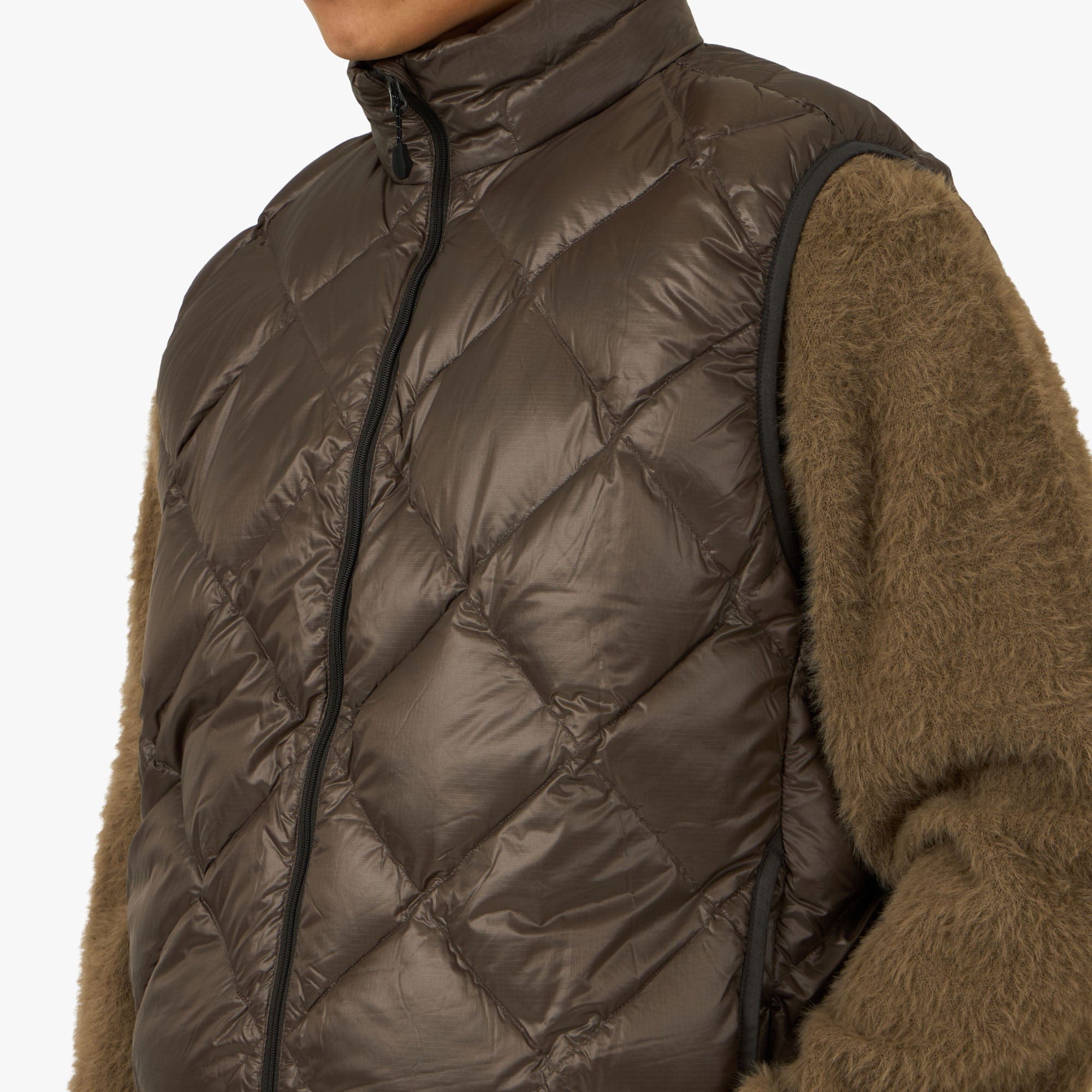 Thisisneverthat PERTEX Light Down Vest / Brown