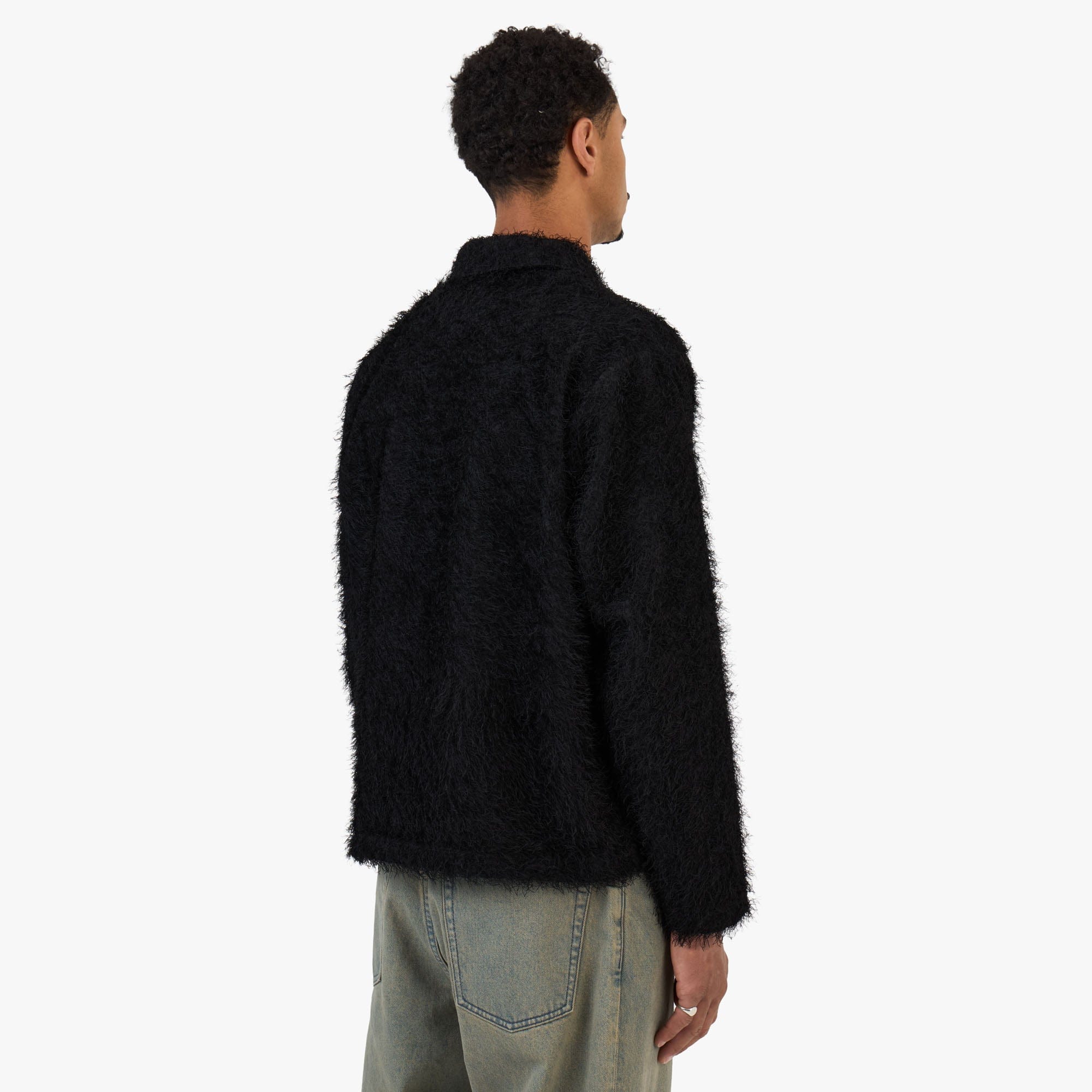 BEAMS Fringe Shirt / Black