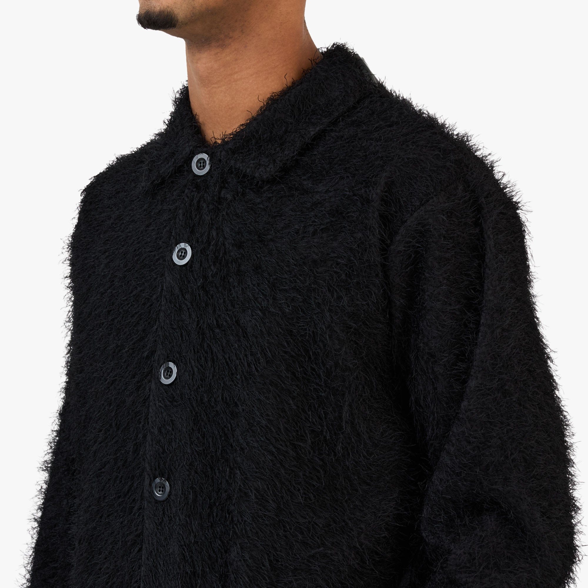 BEAMS Fringe Shirt / Black