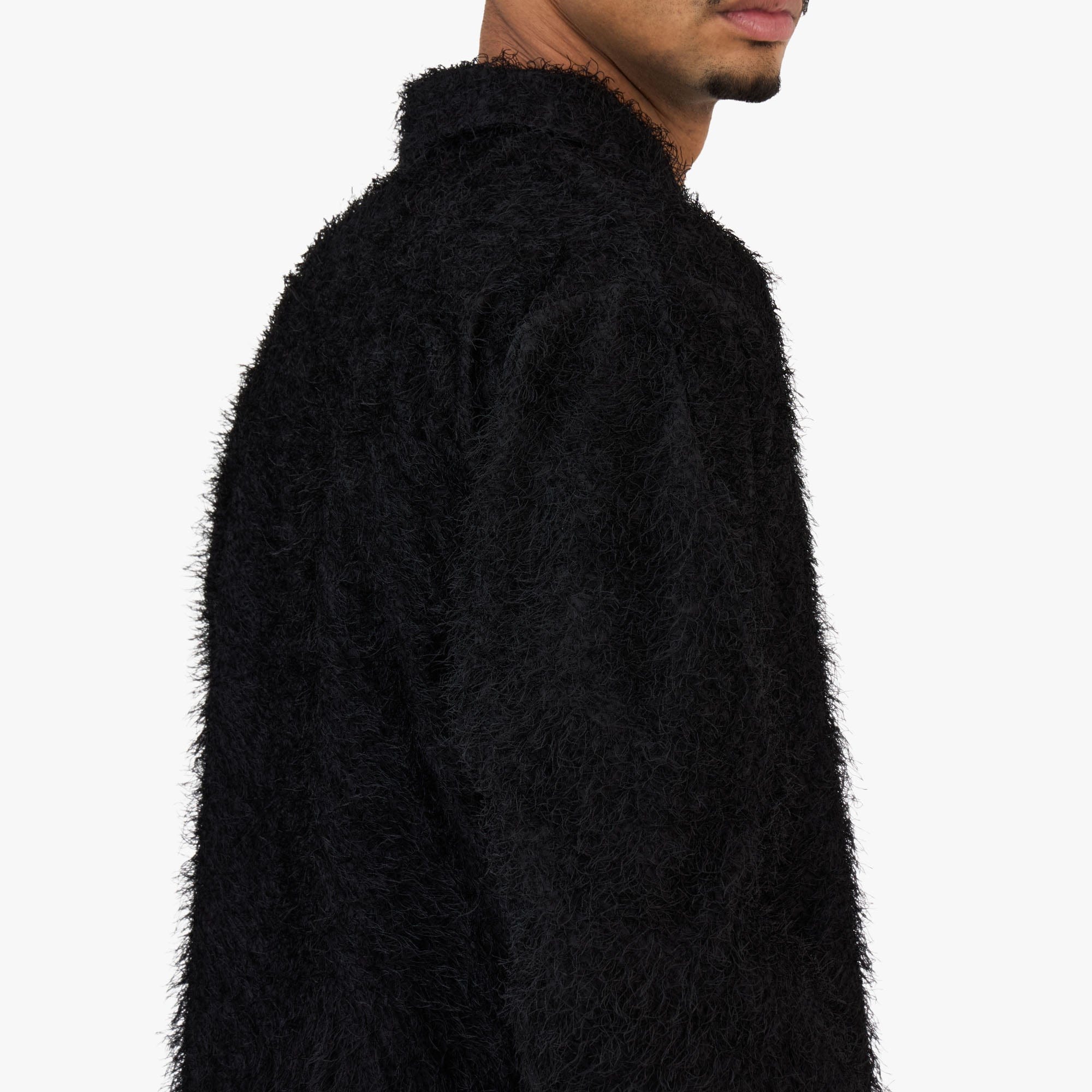 BEAMS Fringe Shirt / Black