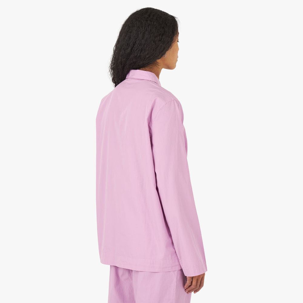 Tekla Fabrics Tekla Poplin Long Sleeve Shirt / Purple Pink
