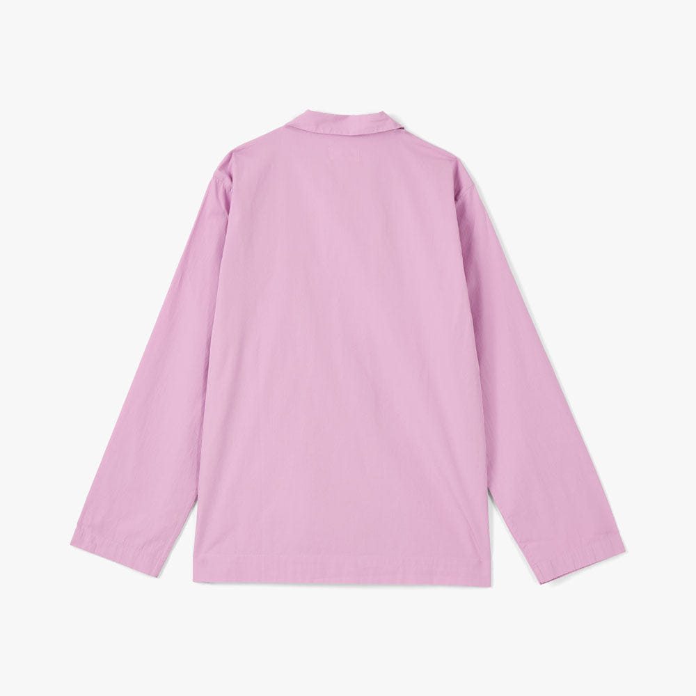 Tekla Fabrics Tekla Poplin Long Sleeve Shirt / Purple Pink