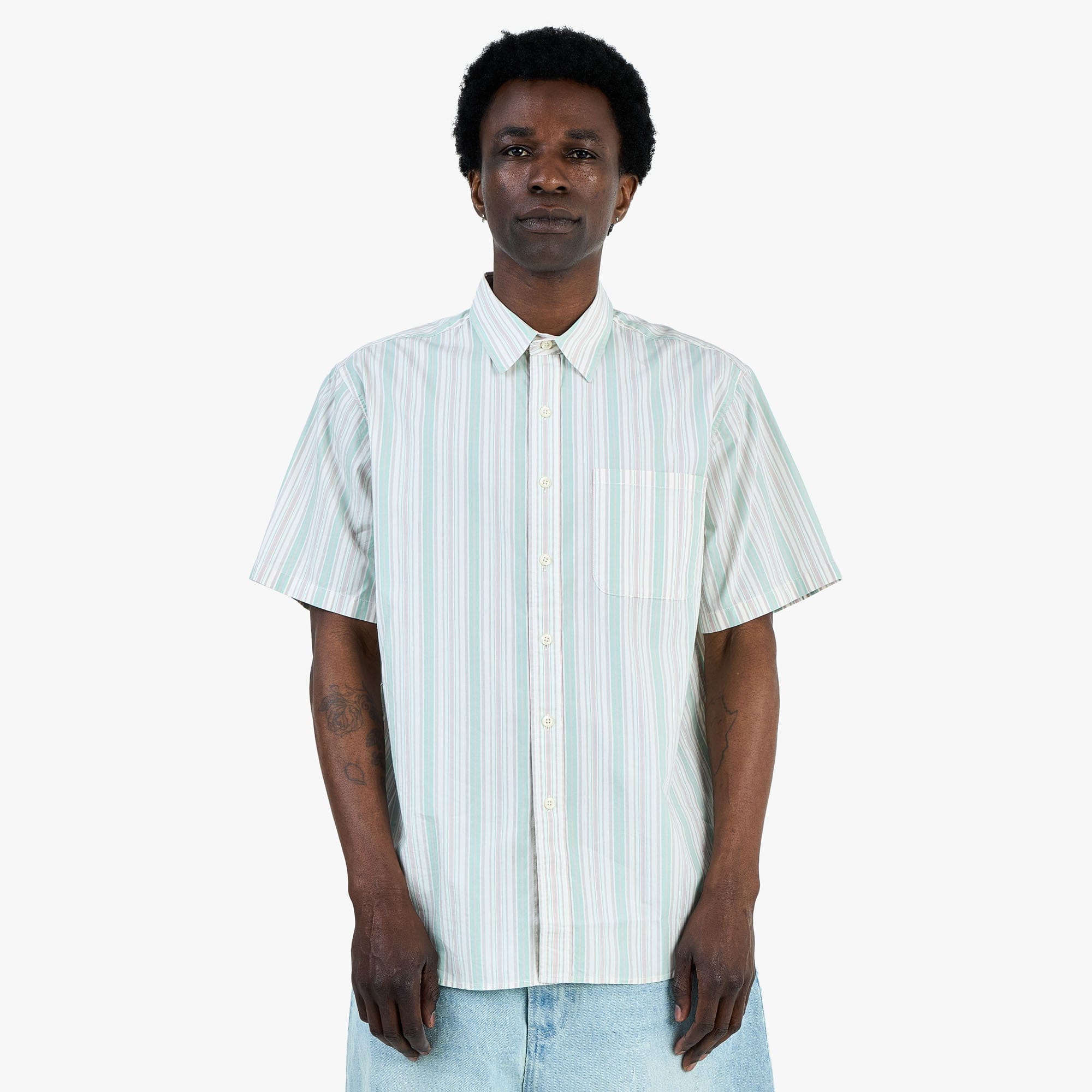 Thisisneverthat Striped T - Shirt / Green