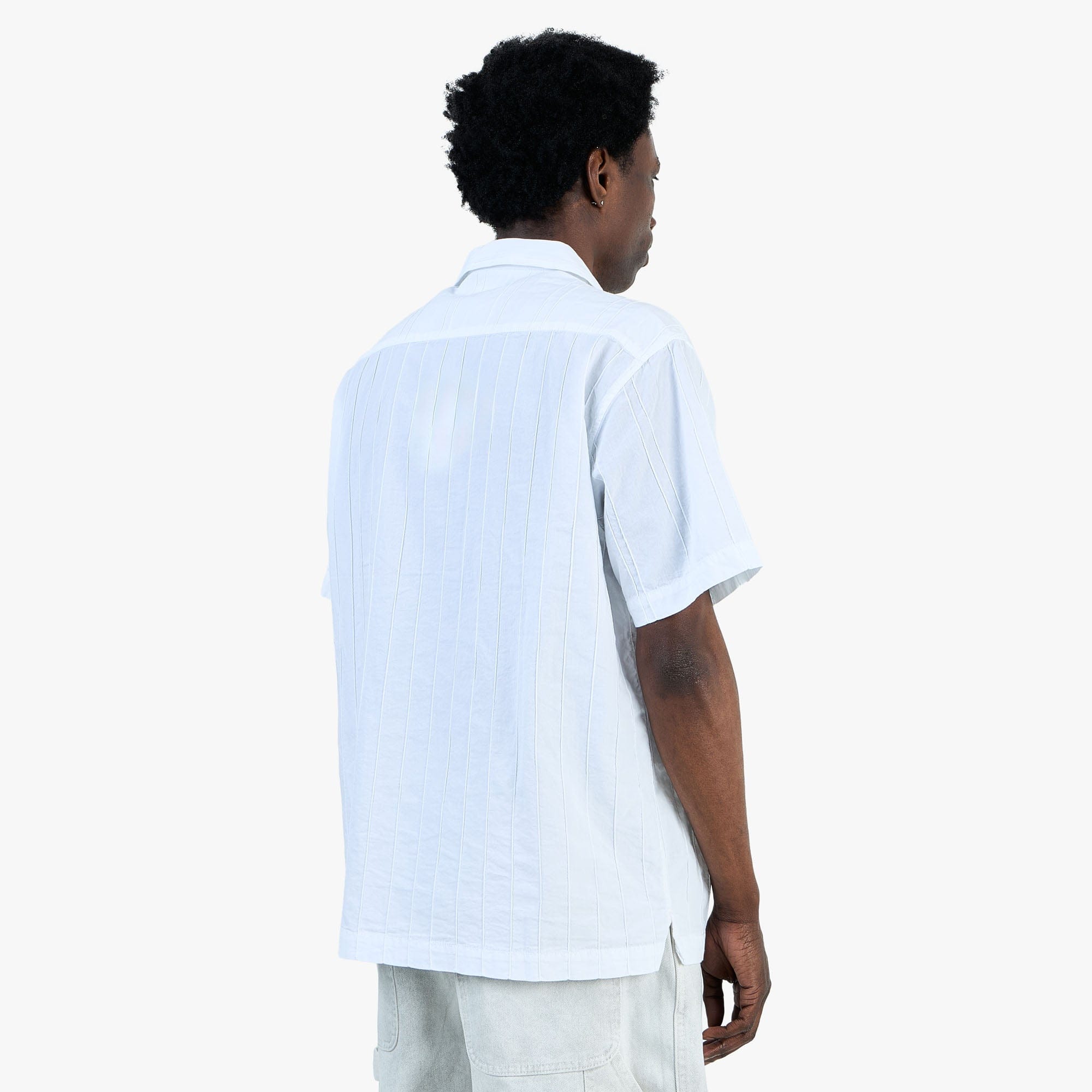 Thisisneverthat Crazy Pleated Shortsleeve Shirt / White
