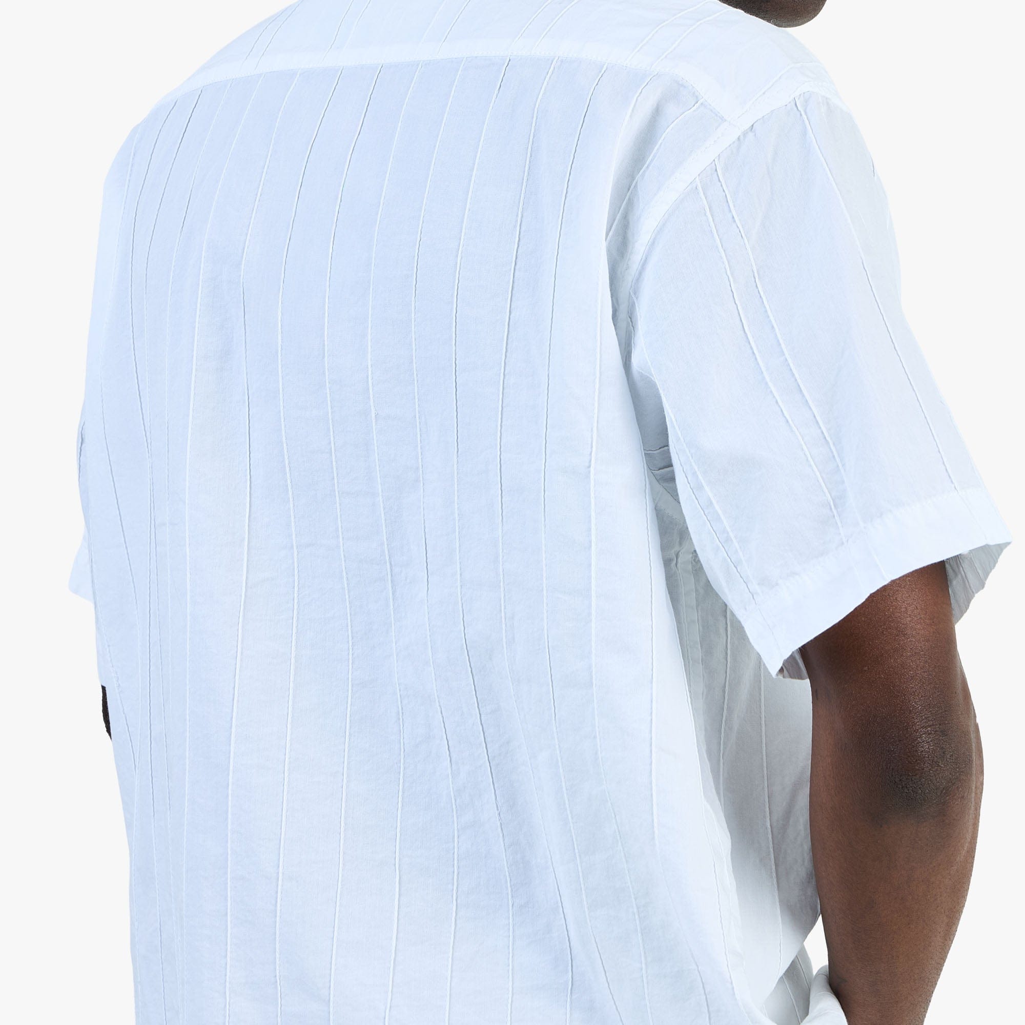 Thisisneverthat Crazy Pleated Shortsleeve Shirt / White