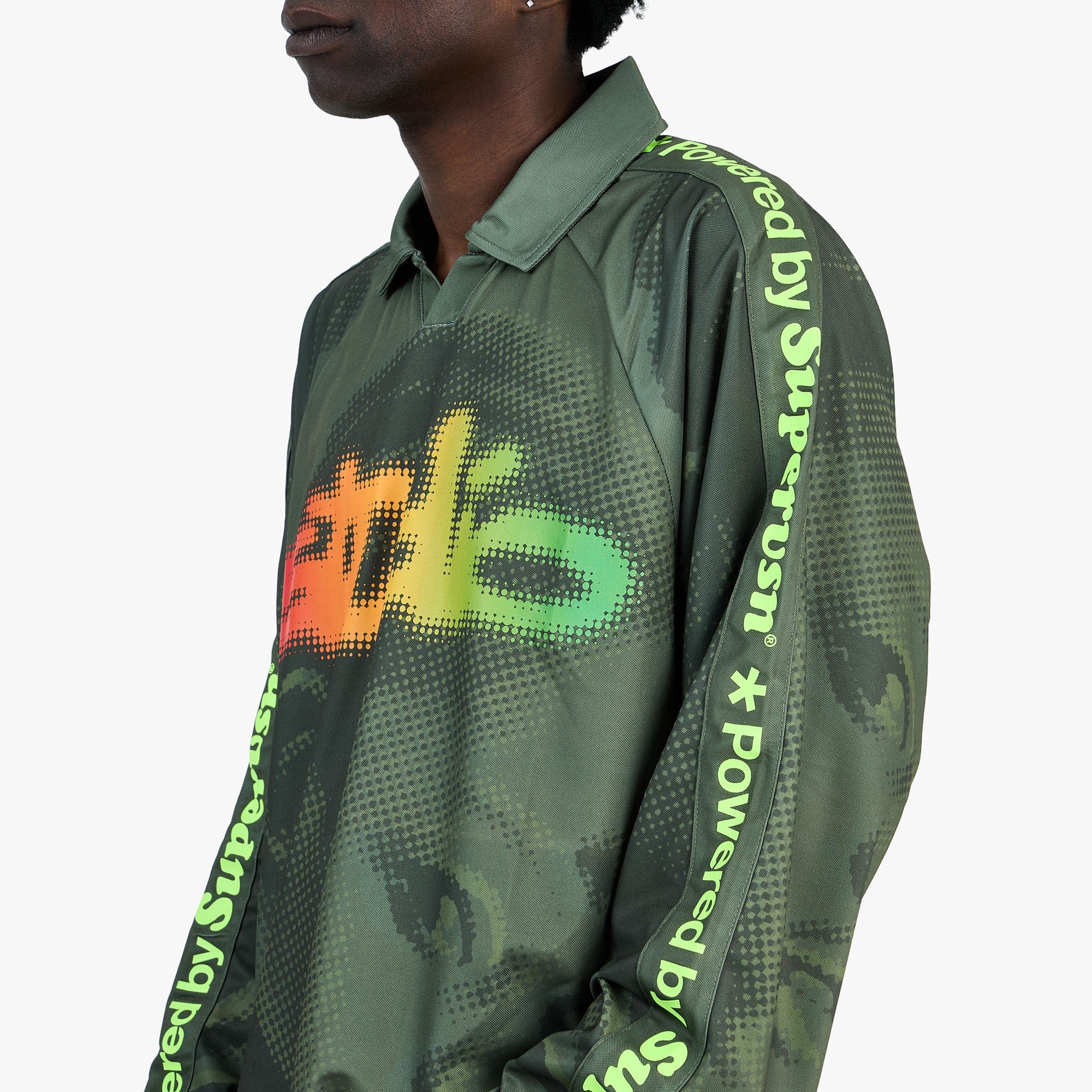 Supervsn Studio Longsleeve Soccer Jersey / Forest Green