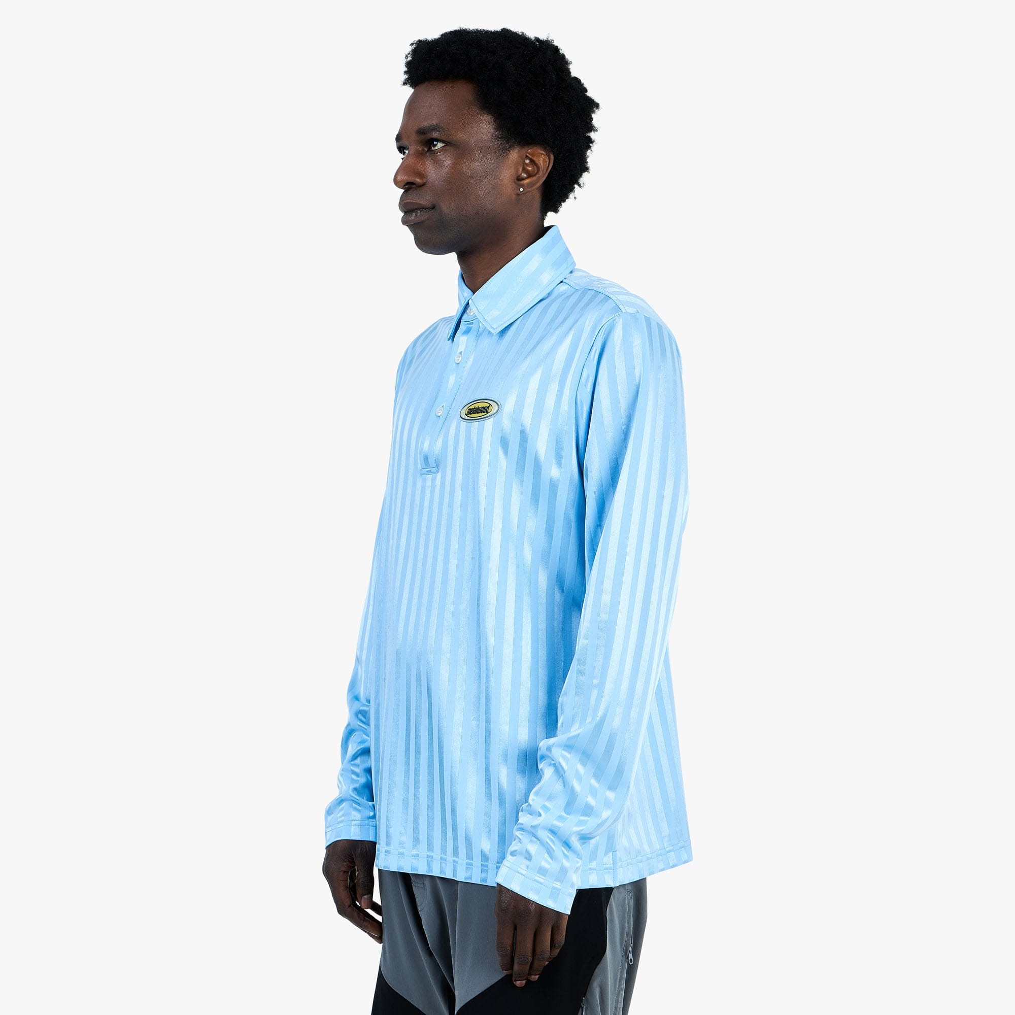 Metalwood Longsleeve Player Polo / Sky Blue
