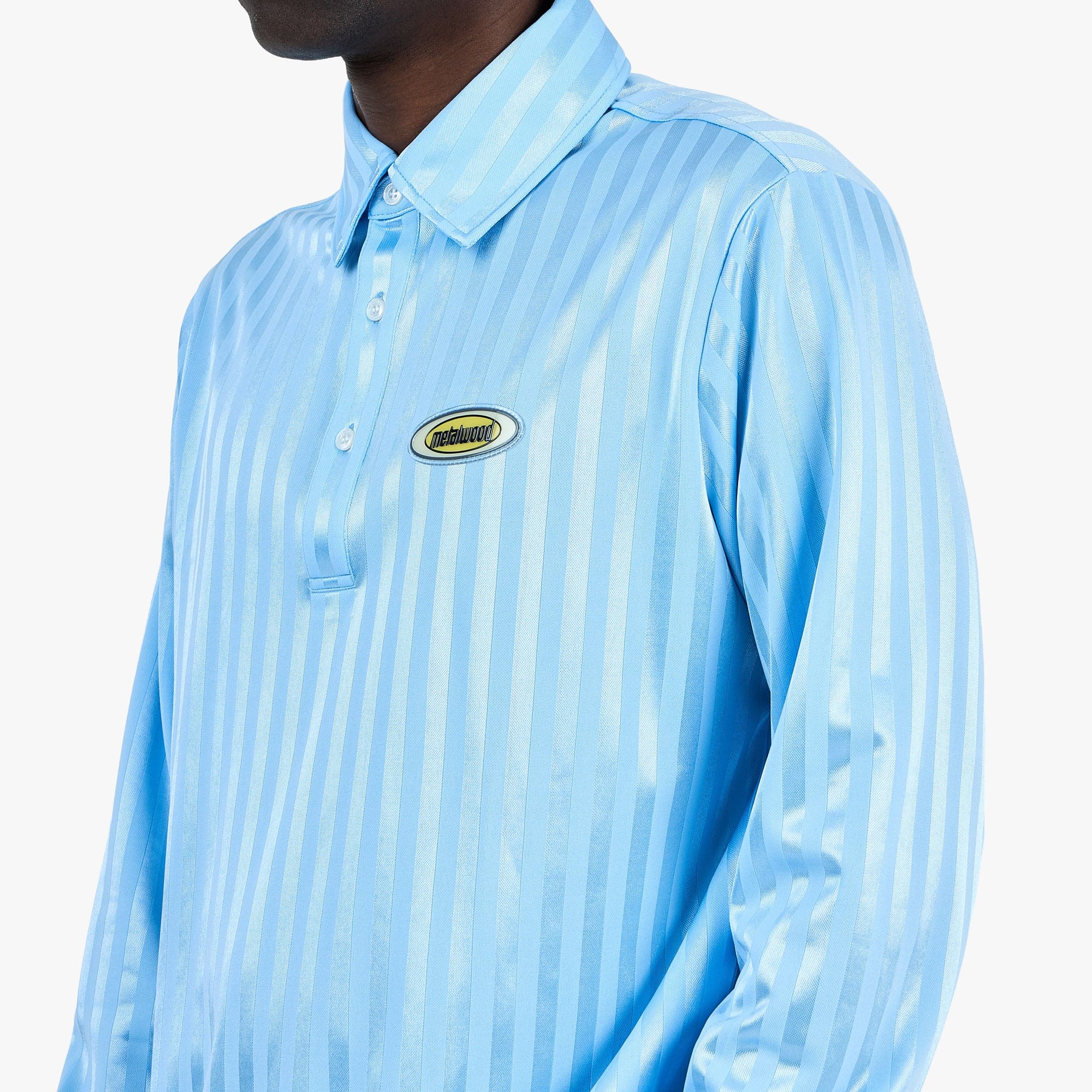 Metalwood Longsleeve Player Polo / Sky Blue