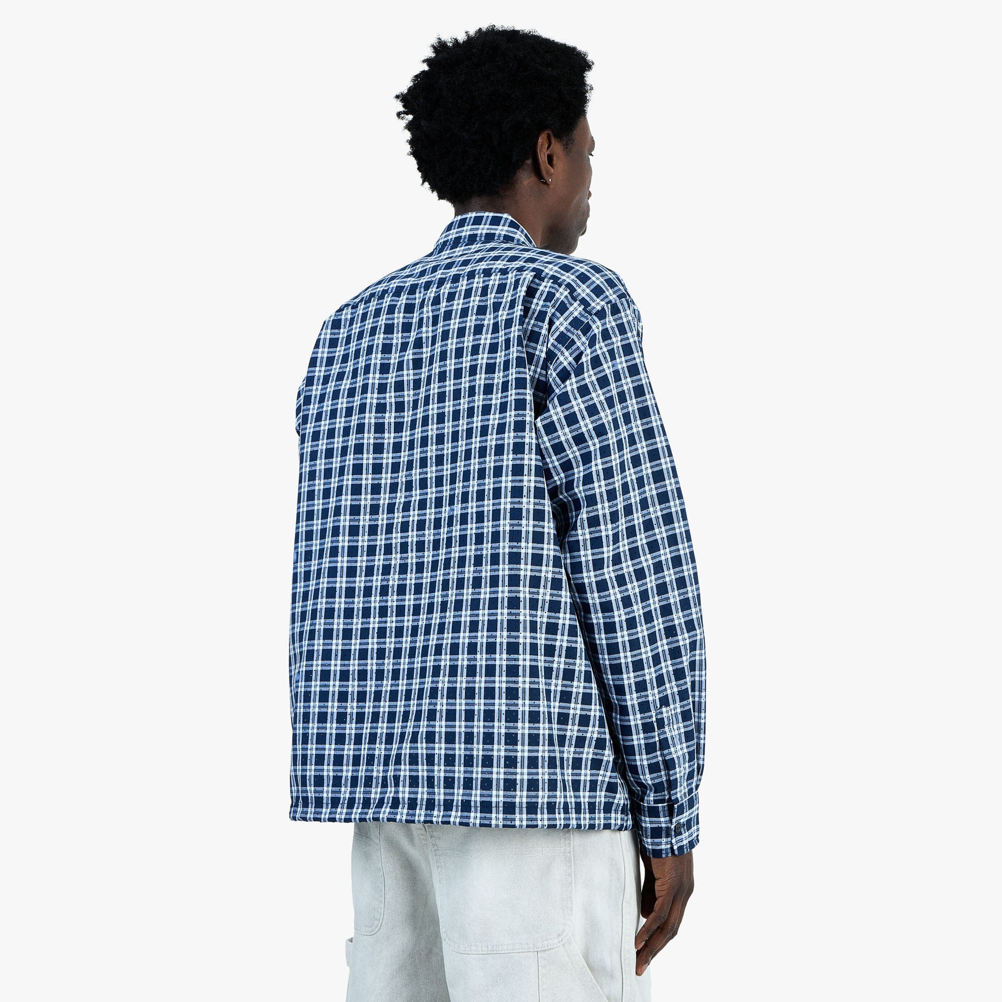 BEAMS Half - Zip Pullover Shirt / Blue