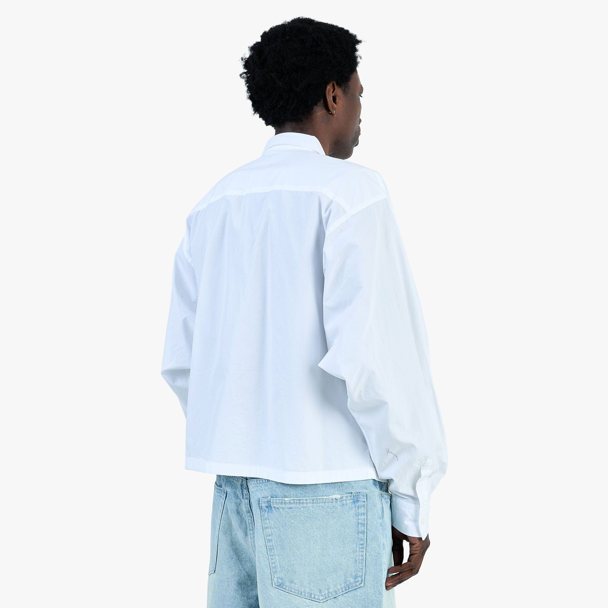 BEAMS Wide Arm Shirt / White