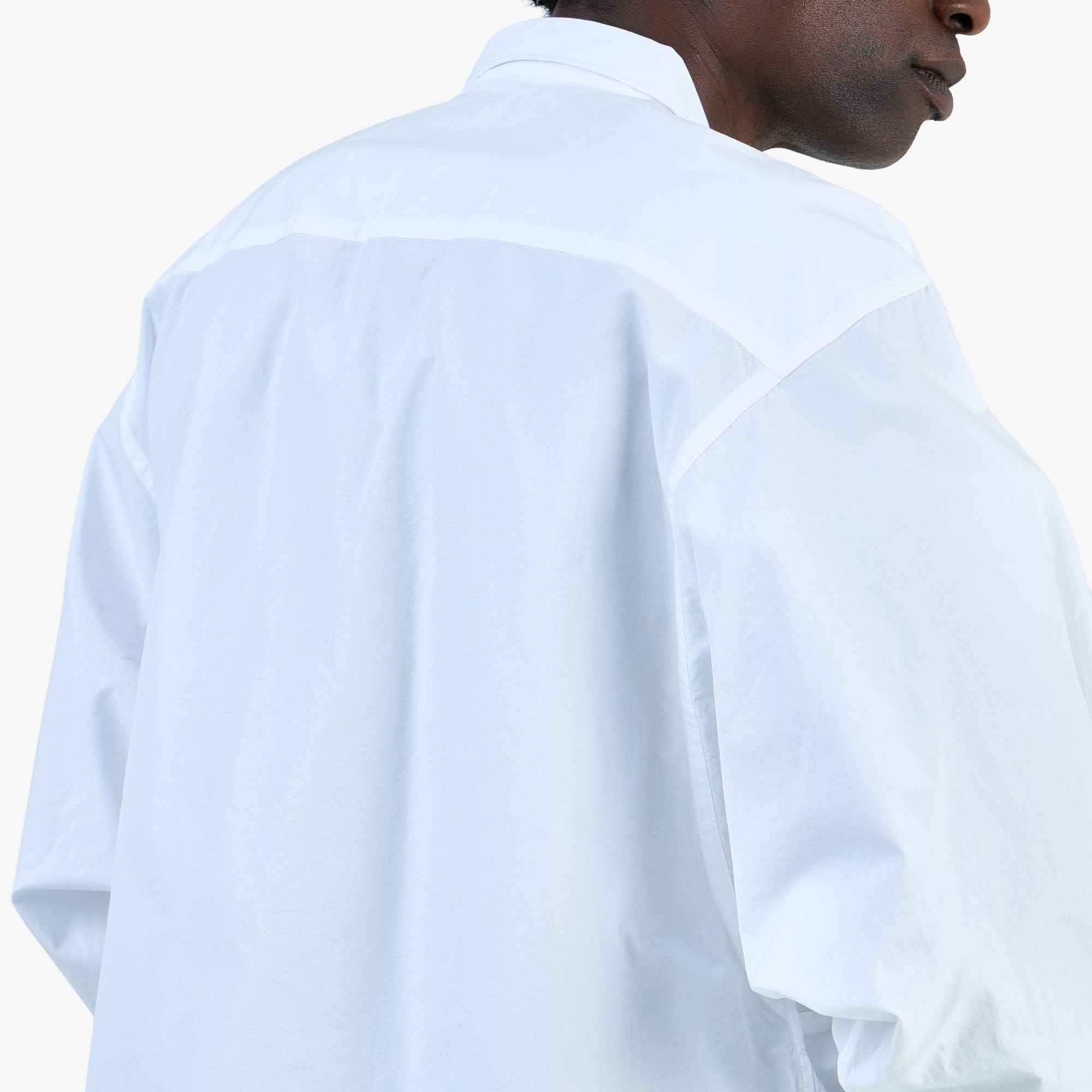 BEAMS Wide Arm Shirt / White