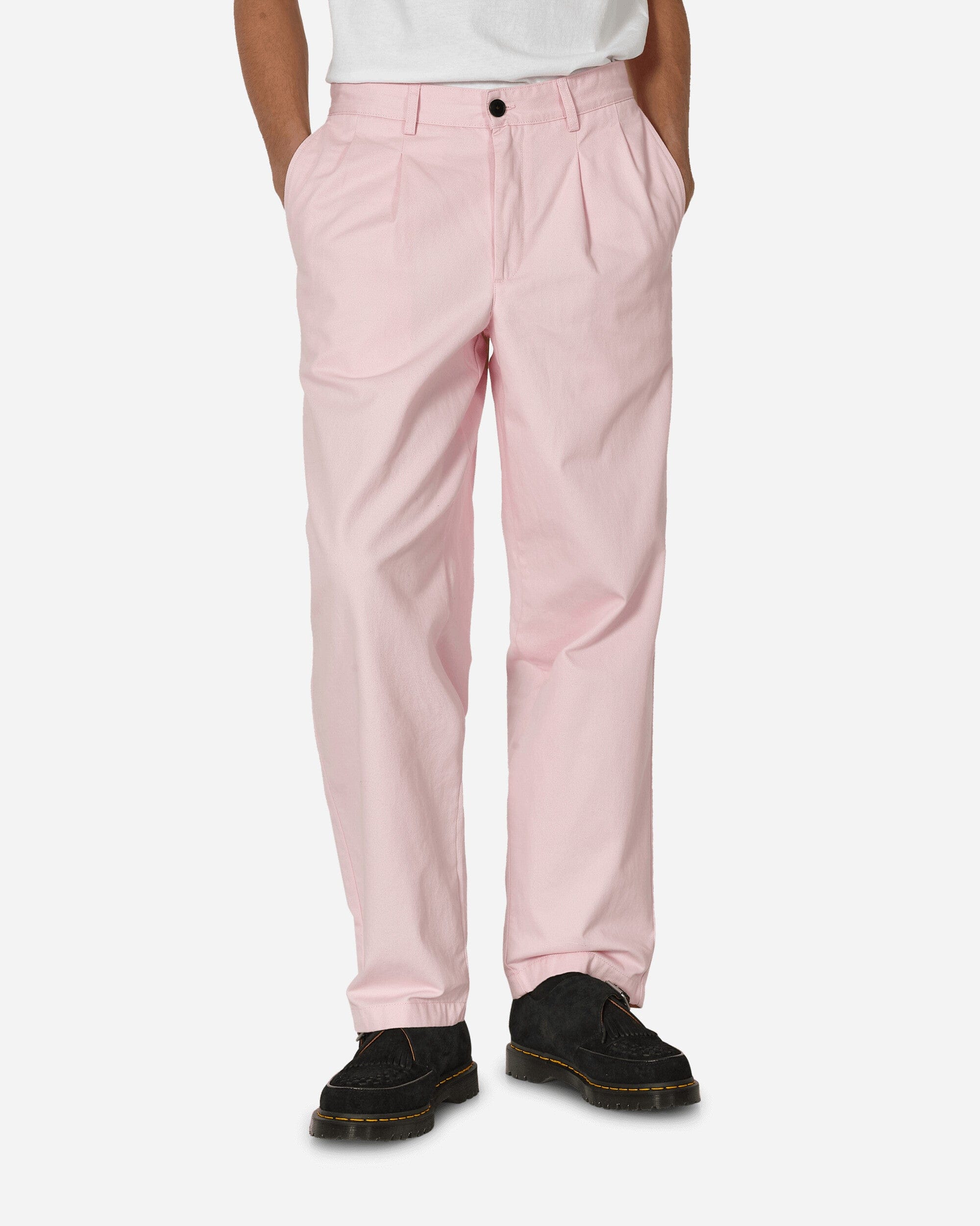 Noah Twill Double - Pleat Pants Pink
