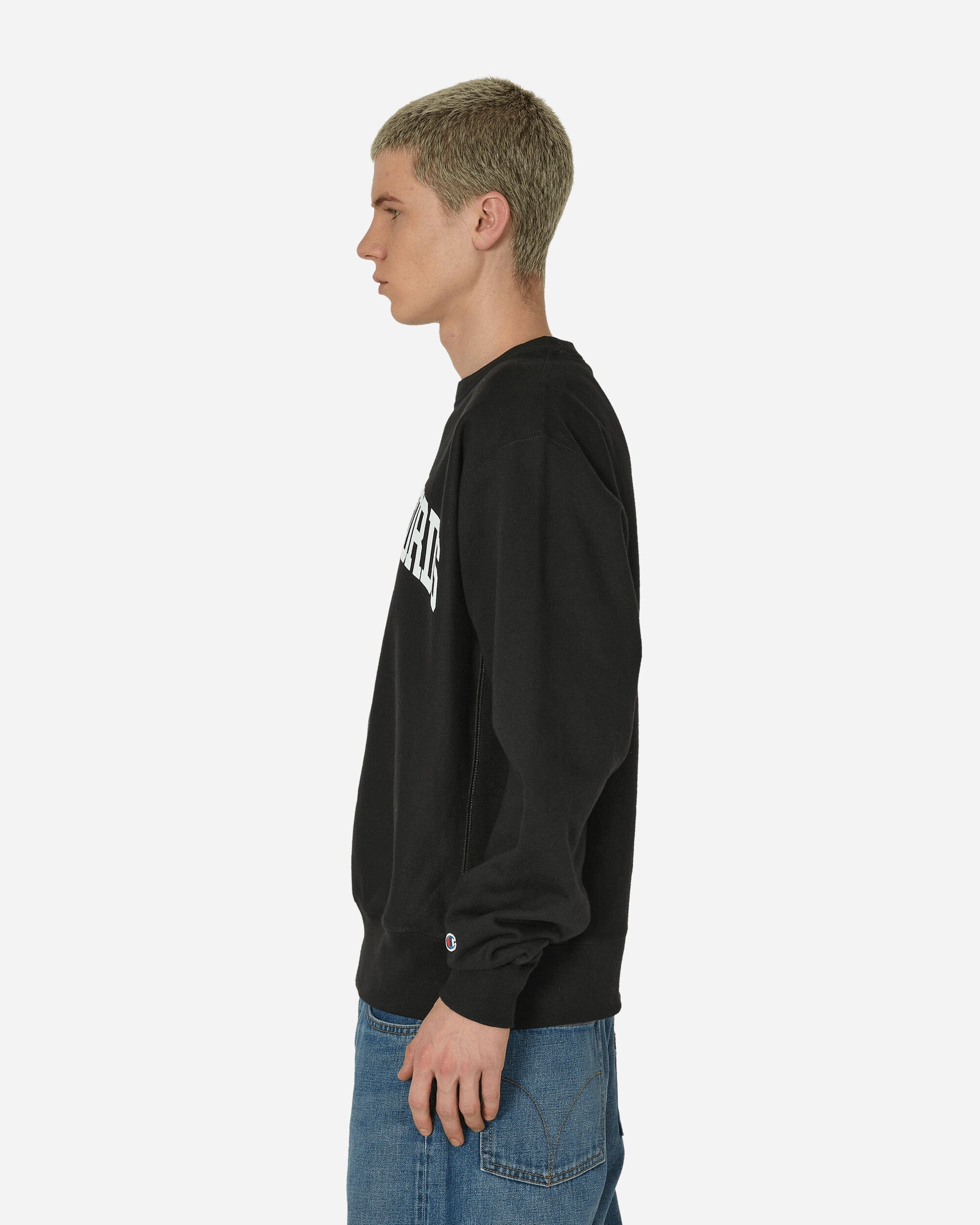 L.I.E.S. Records Varsity Crewneck Sweatshirt Black