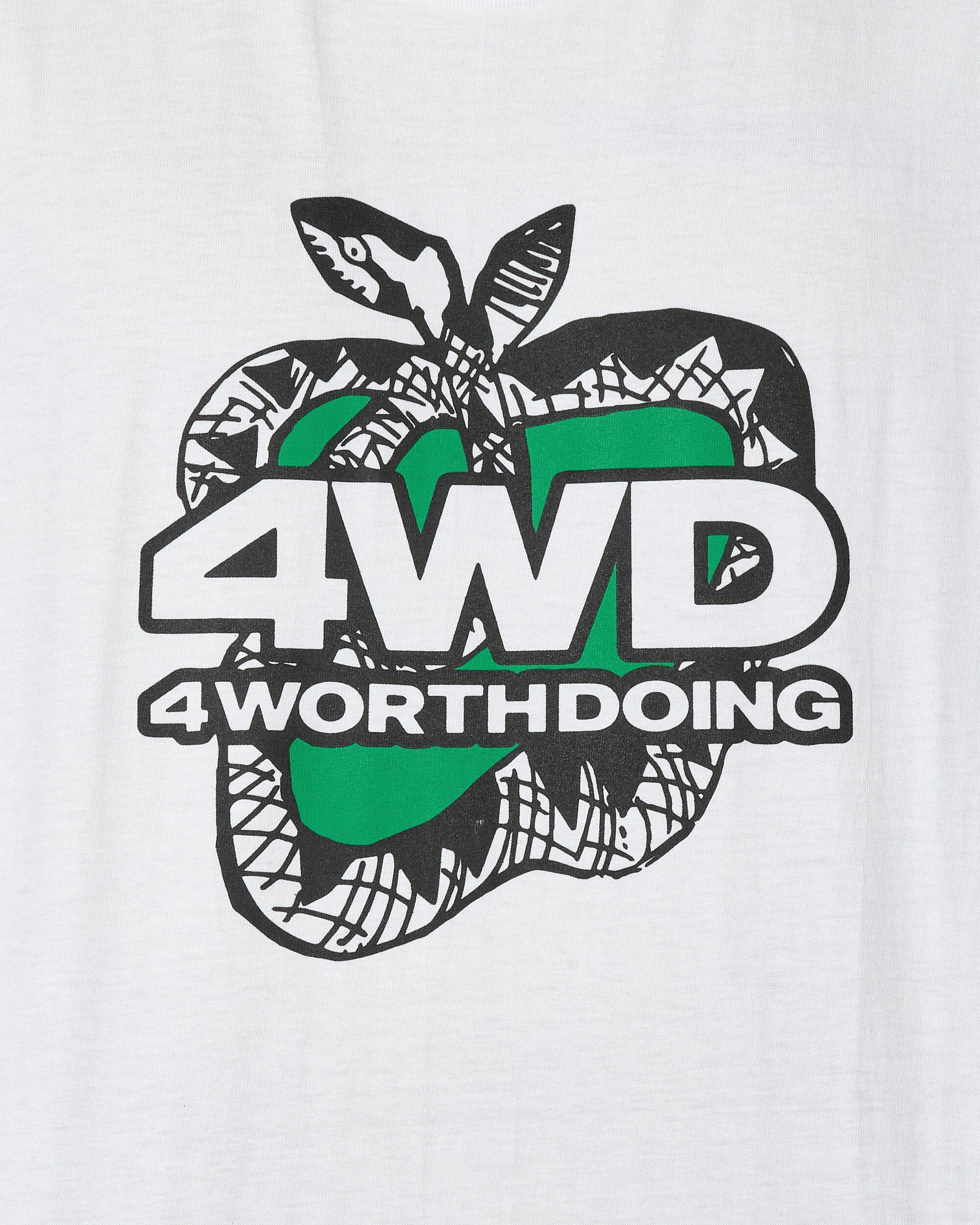 4 Worth Doing Snake City T - Shirt White