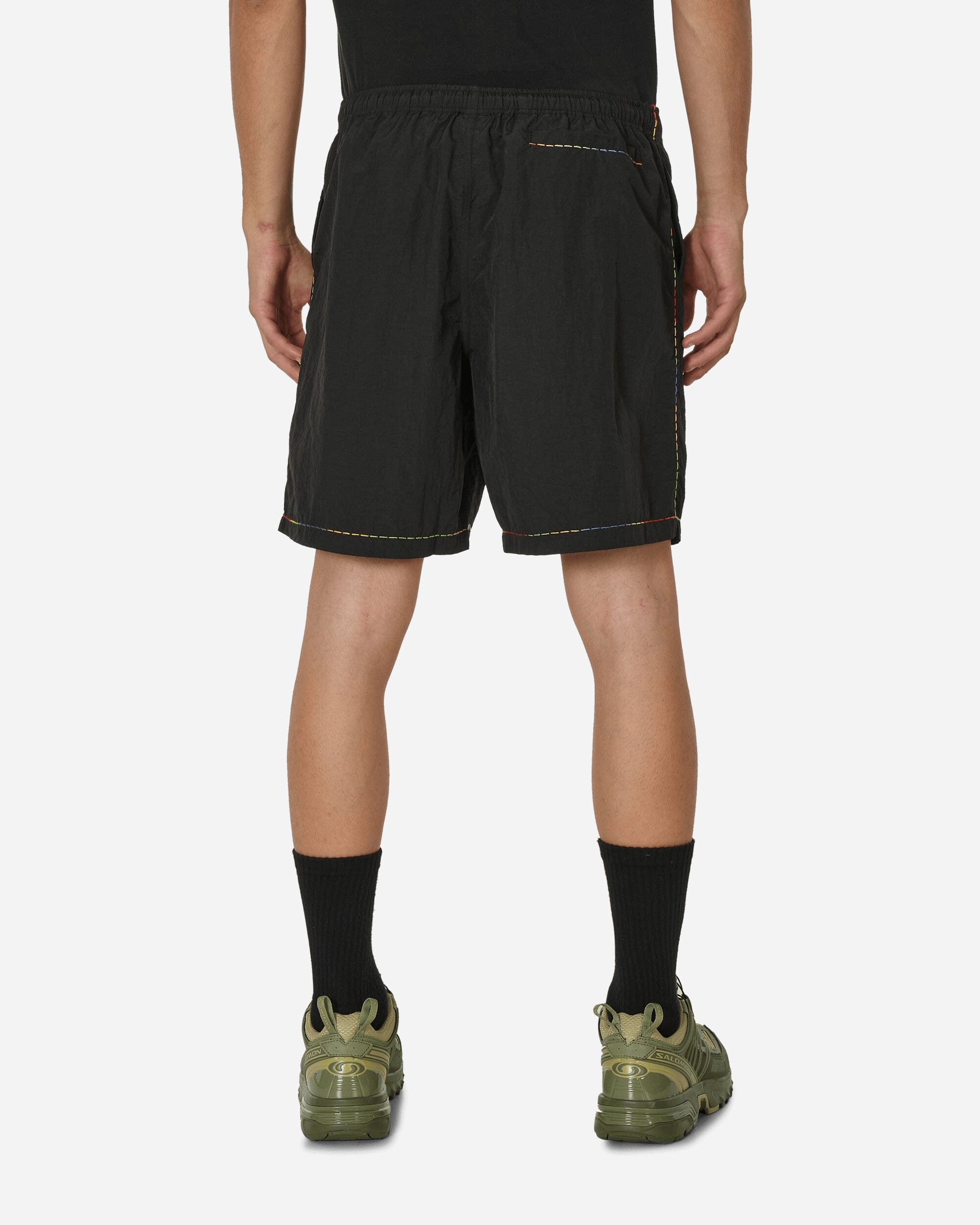 4 Worth Doing Gradient Stitched Shorts Black