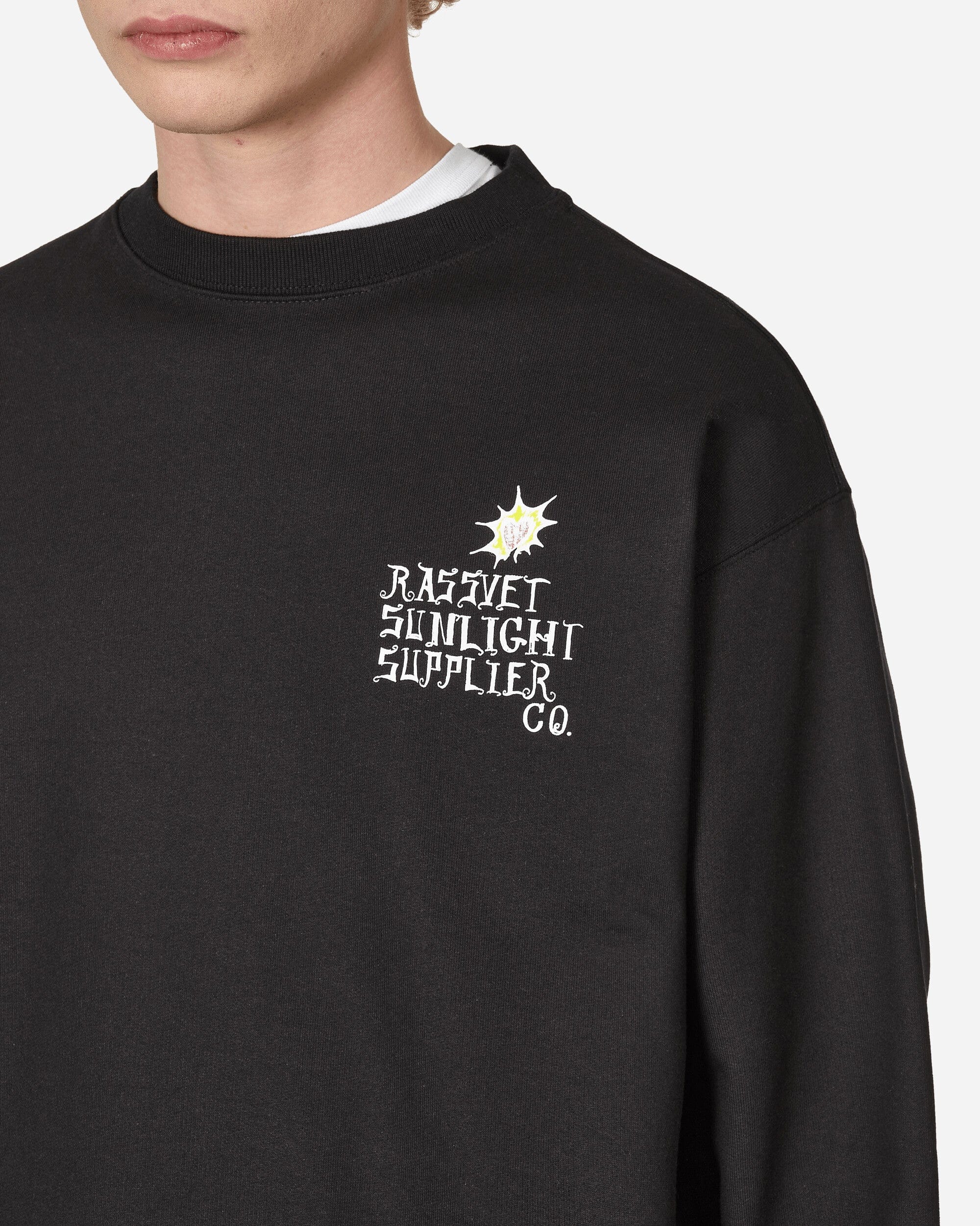Paccbet Sunlight Supplier Crewneck Sweatshirt Black