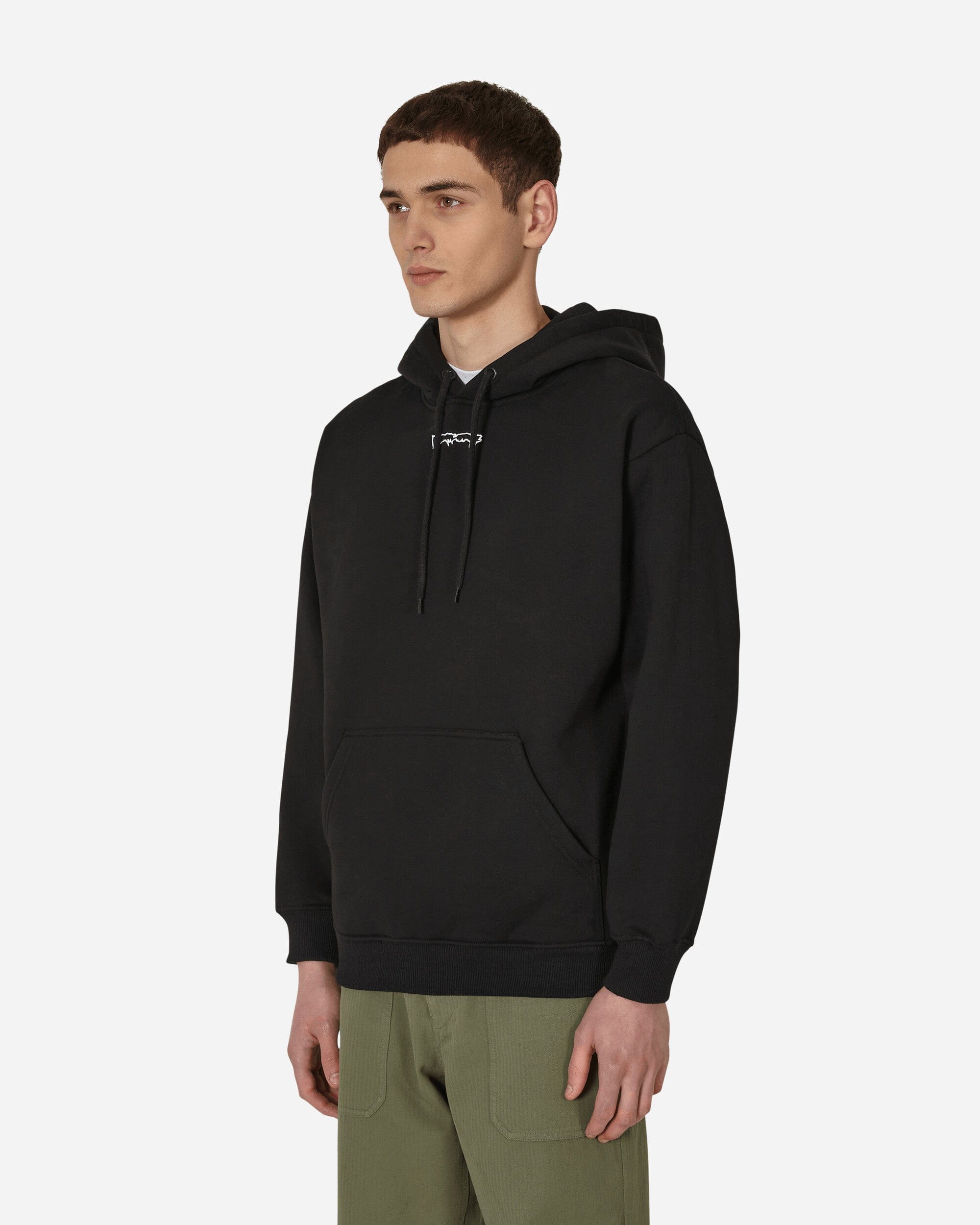 Fucking Awesome Outline Drip Hooded Sweatshirt Black
