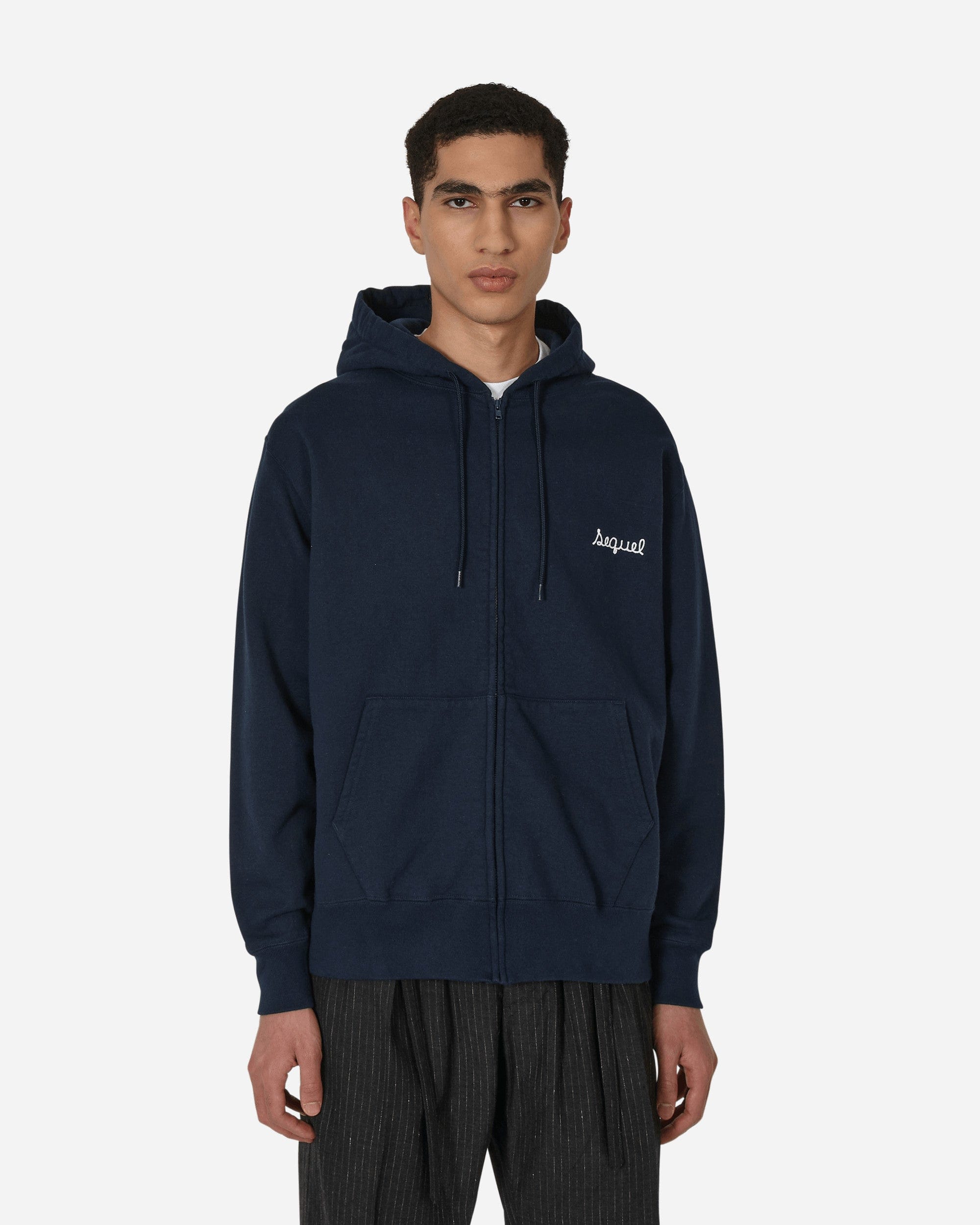 Sequel Zip - Up Hooded Sweatshirt Blue