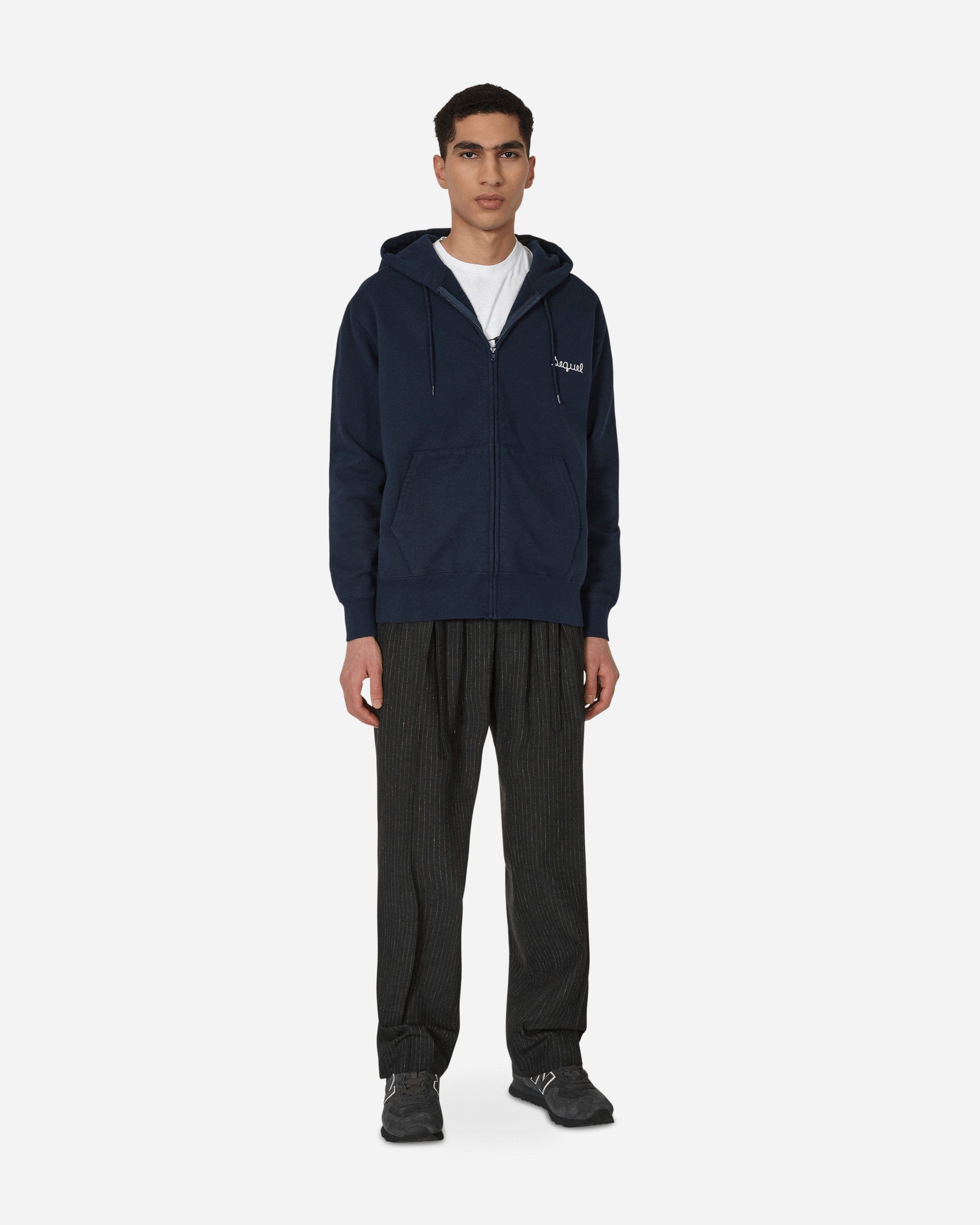 Sequel Zip - Up Hooded Sweatshirt Blue