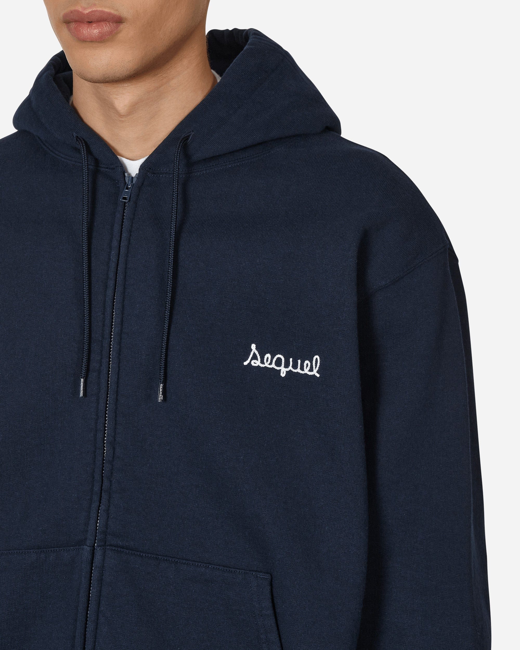 Sequel Zip - Up Hooded Sweatshirt Blue