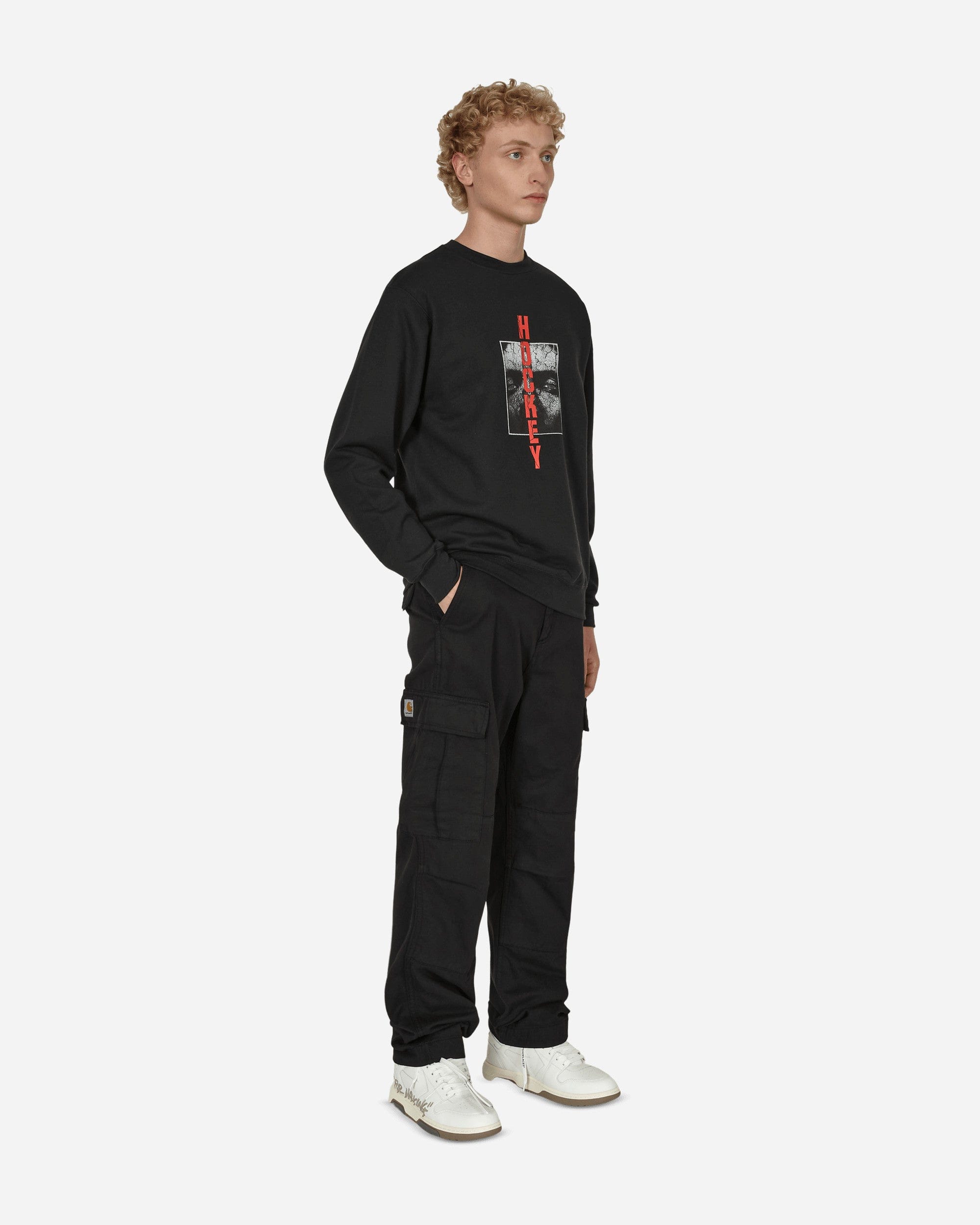 Hockey Scorched Earth Crewneck Sweatshirt Black