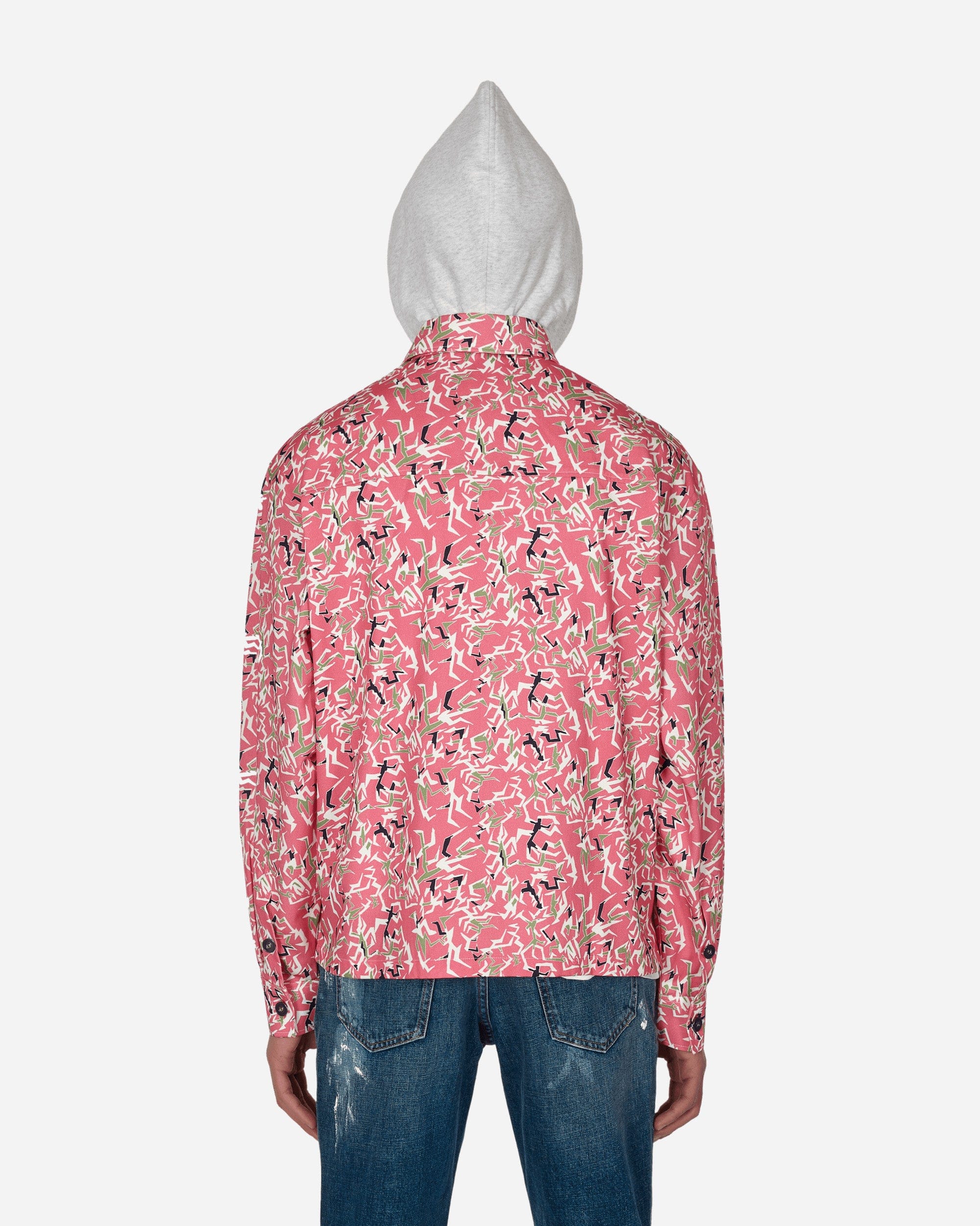 Paccbet Hooded Workwear Shirt Pink