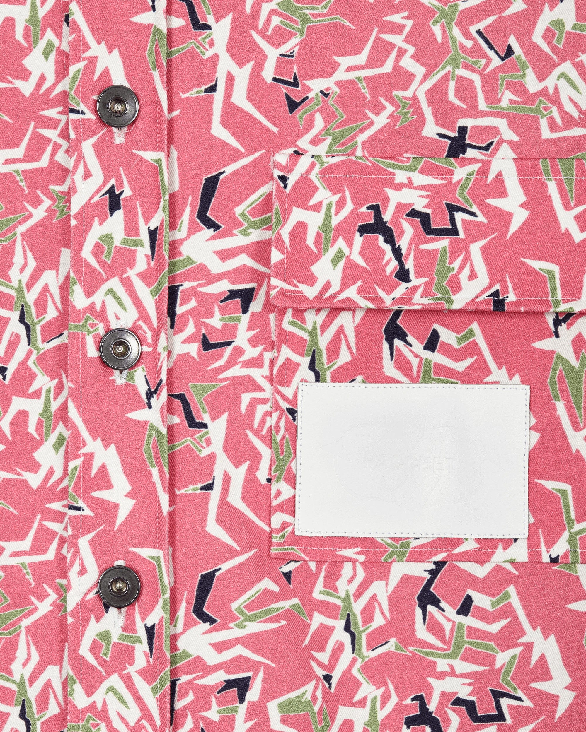 Paccbet Hooded Workwear Shirt Pink