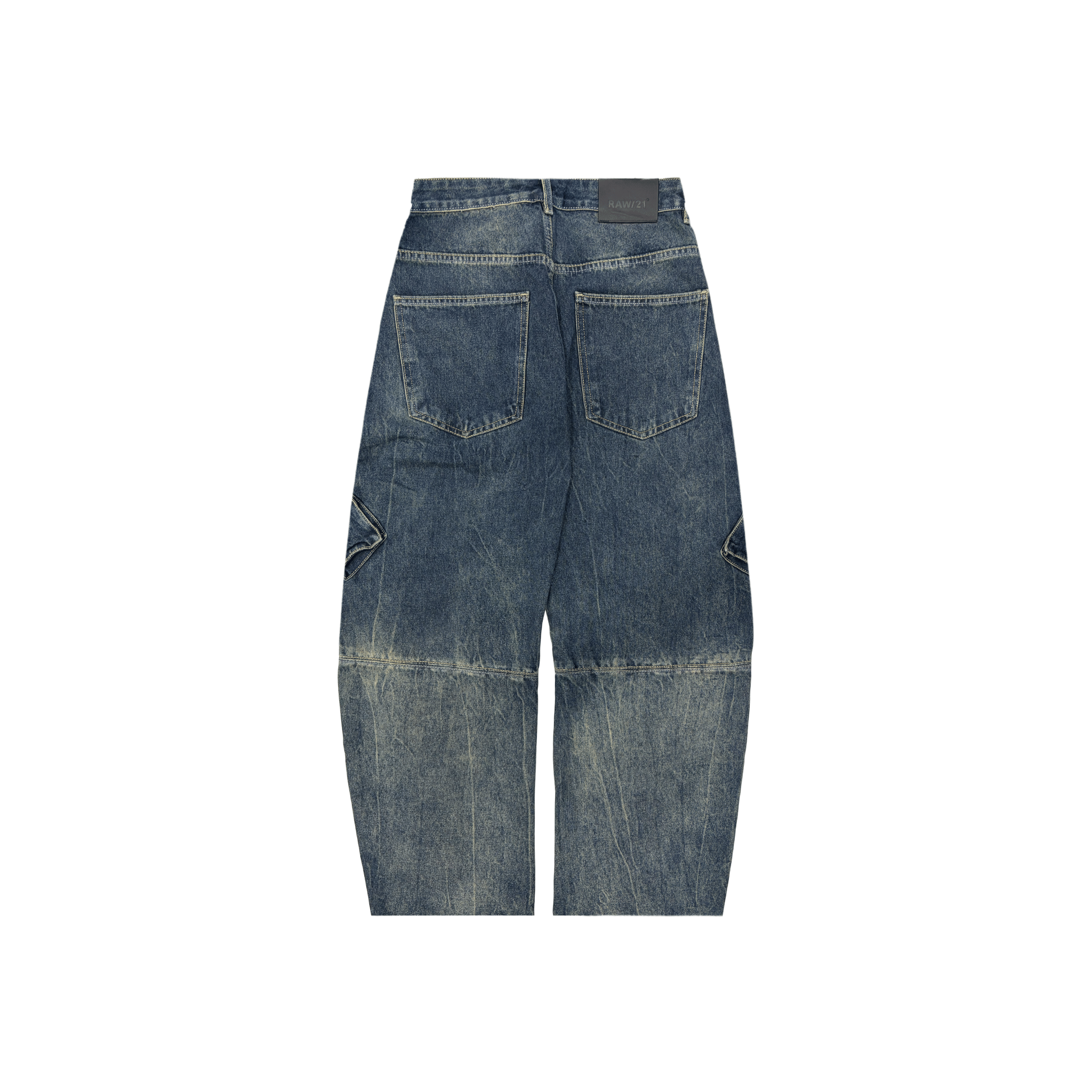 RAW21 RAW/21 Modular Washed Baggy Denim Jeans Blue (SS26)