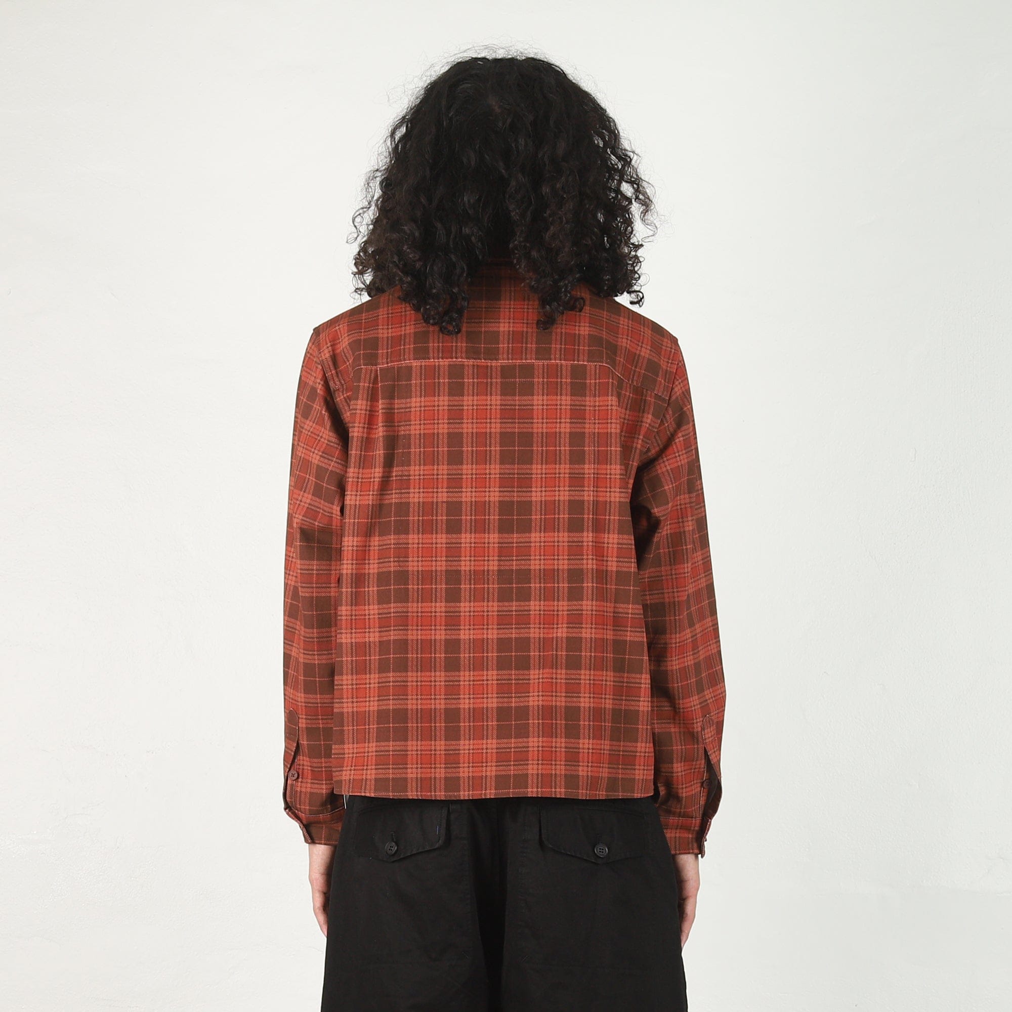 Carpet Plaid Denim Button - Up - Light Brown
