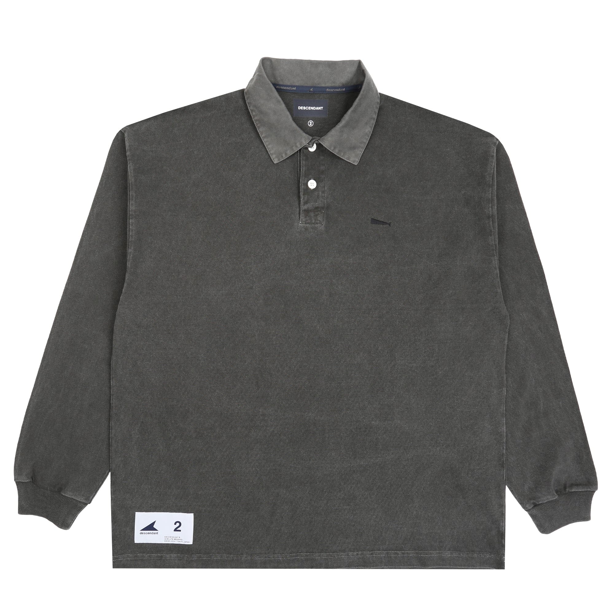 Descendant Puba Polo LS Pigment Dye - Charcoal