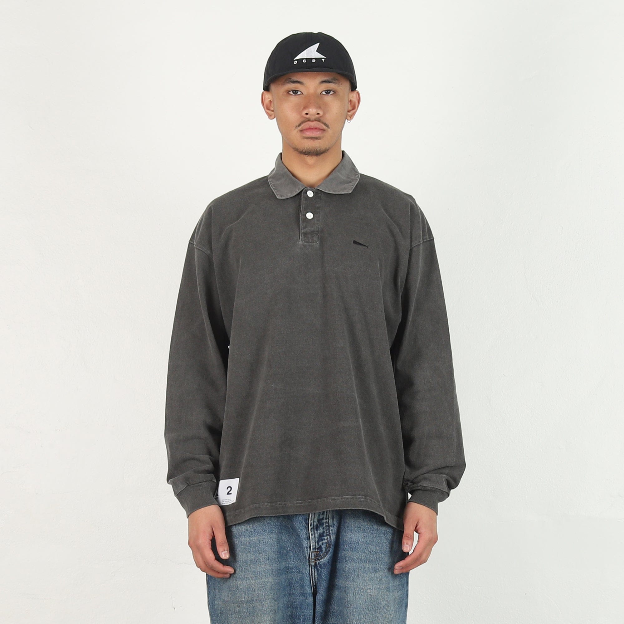 Descendant Puba Polo LS Pigment Dye - Charcoal
