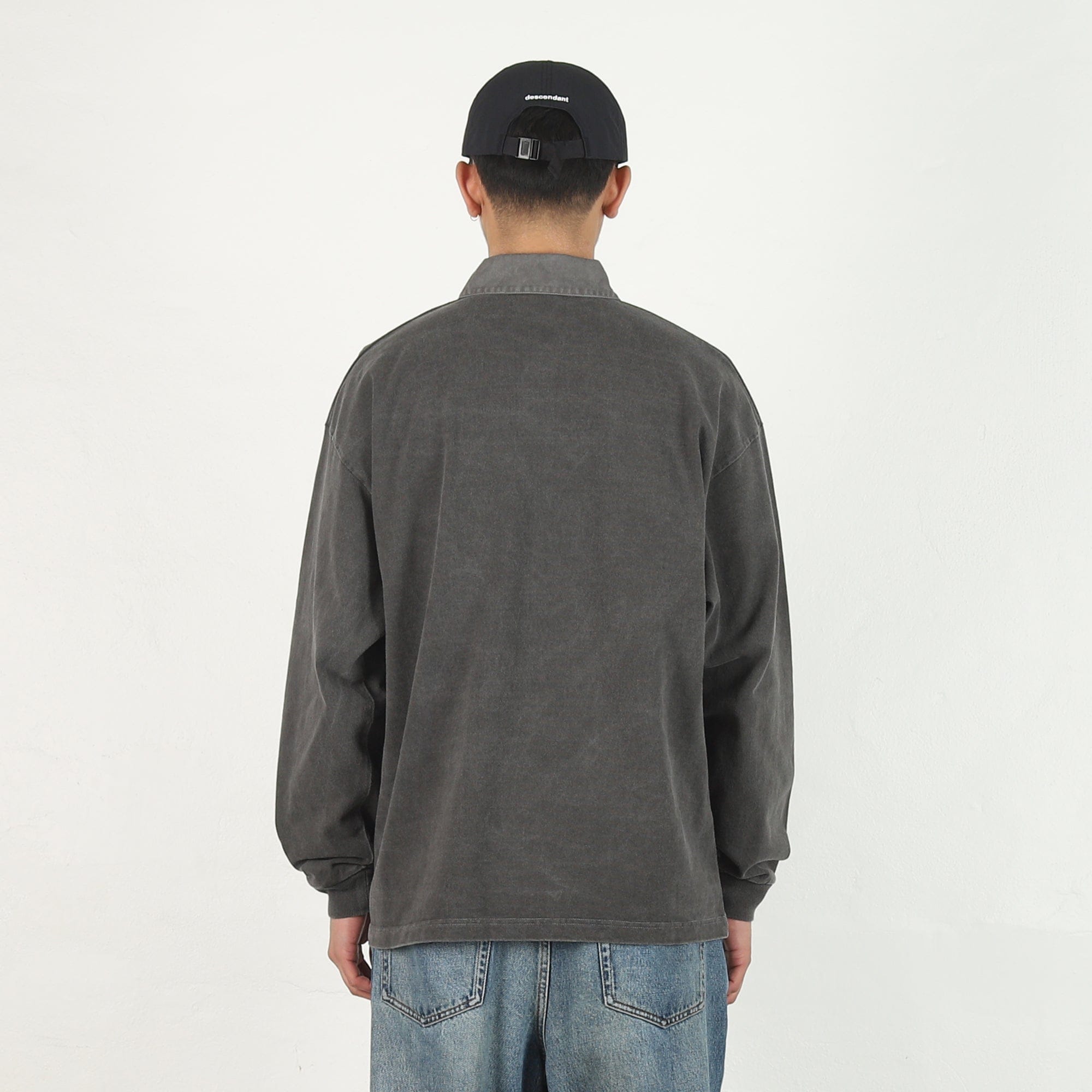 Descendant Puba Polo LS Pigment Dye - Charcoal