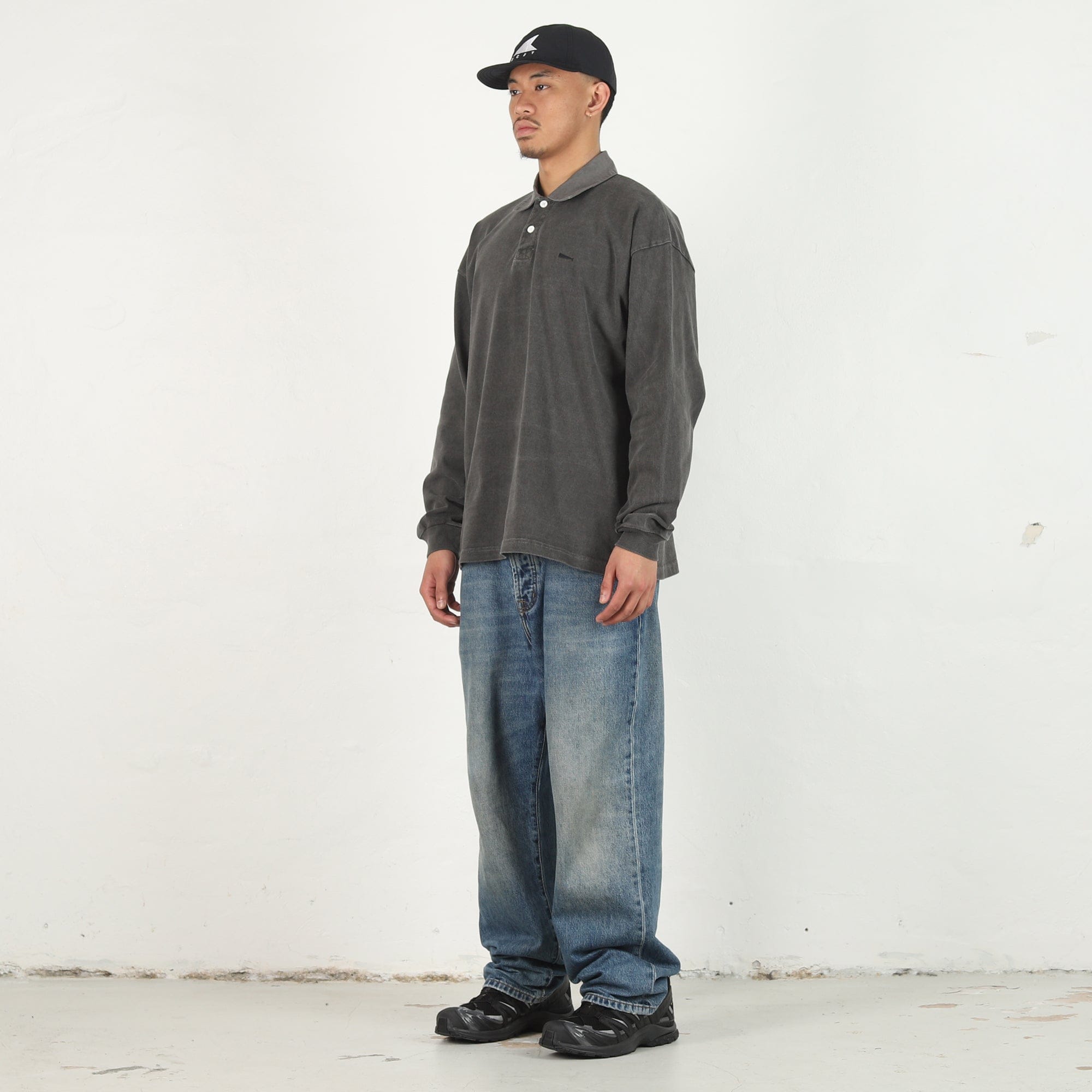Descendant Puba Polo LS Pigment Dye - Charcoal