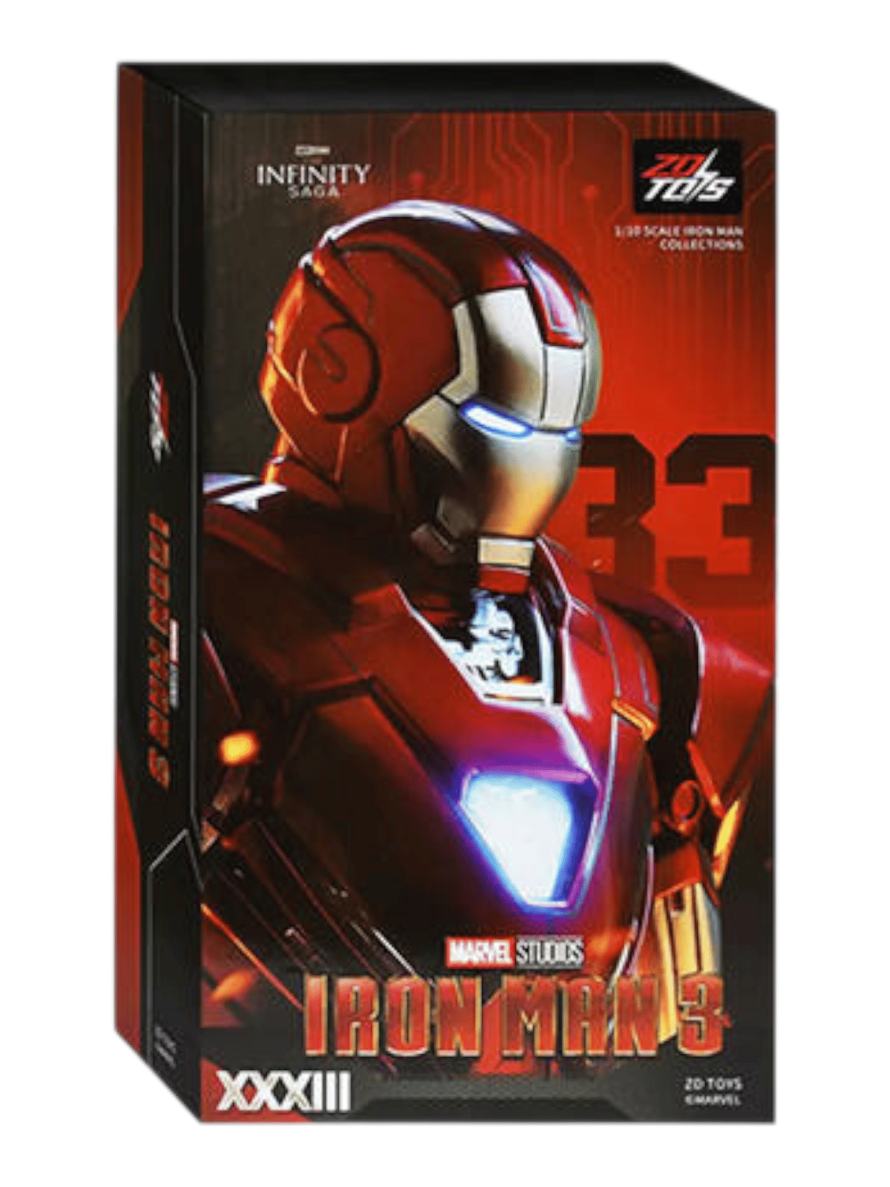 ZD Toys Iron Man Mark 33 Action Figure - Marvel Studio Infinity Saga 1:10 Scale