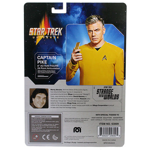 Mego Star Trek Captain Pike 8 - Inch Action Figure