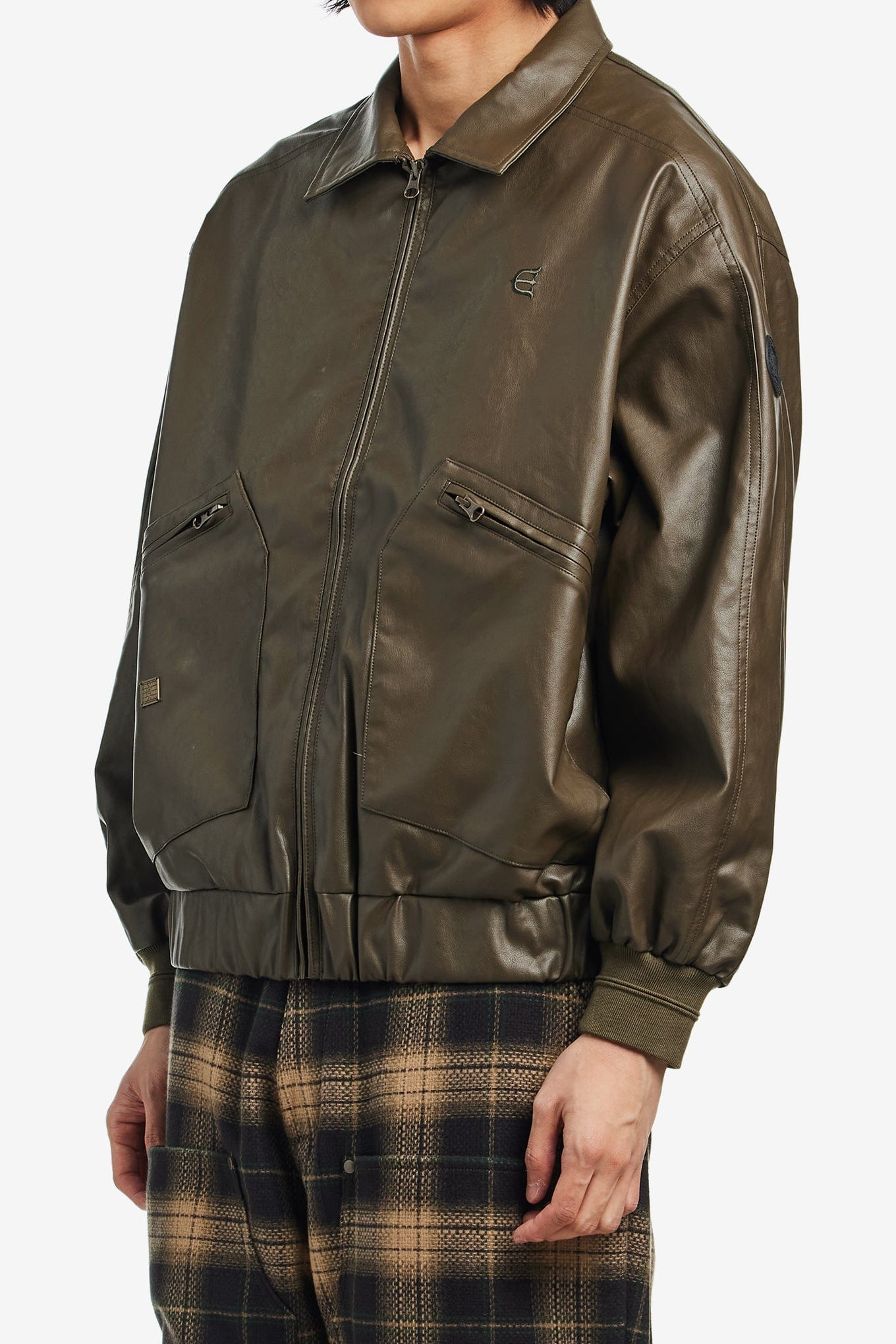 Evisen POSTMAN FAUX LEATHER JACKET