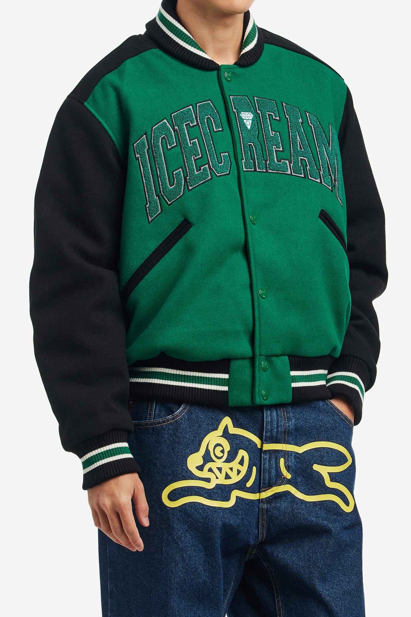 ICE CREAM COLLEGE VARSITY JACKET